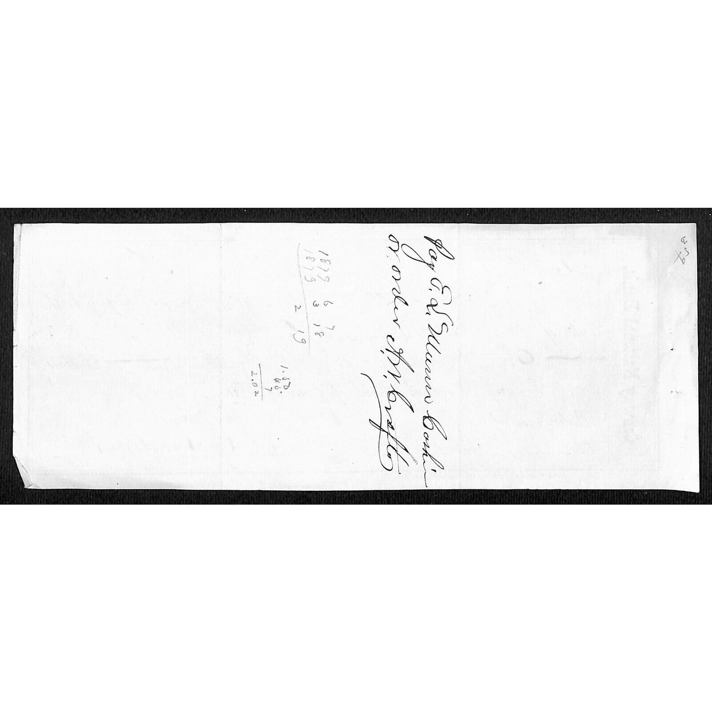 1878 Conway National Bank of Conway, MASS $150 Promissory Note
