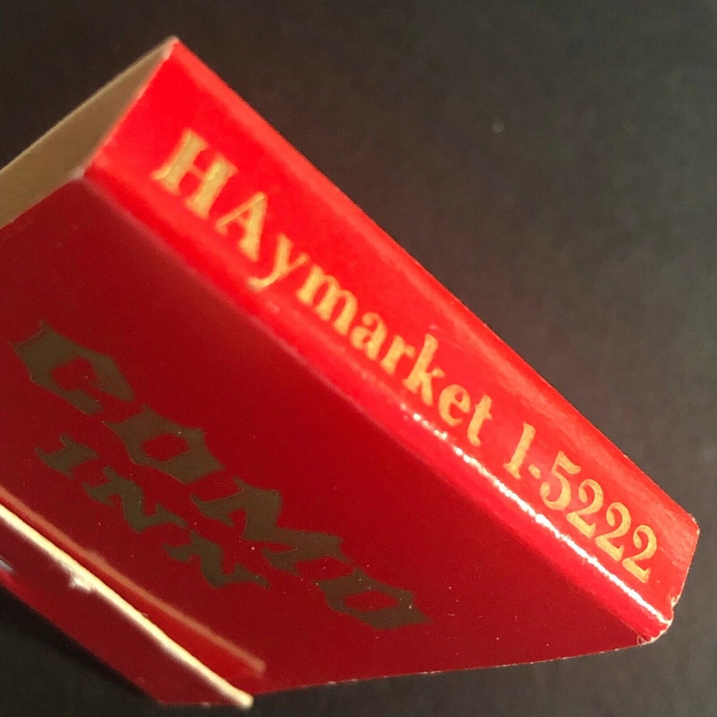 Como Inn Marchetti Family Chicago c1970's-80's Full Matchbook