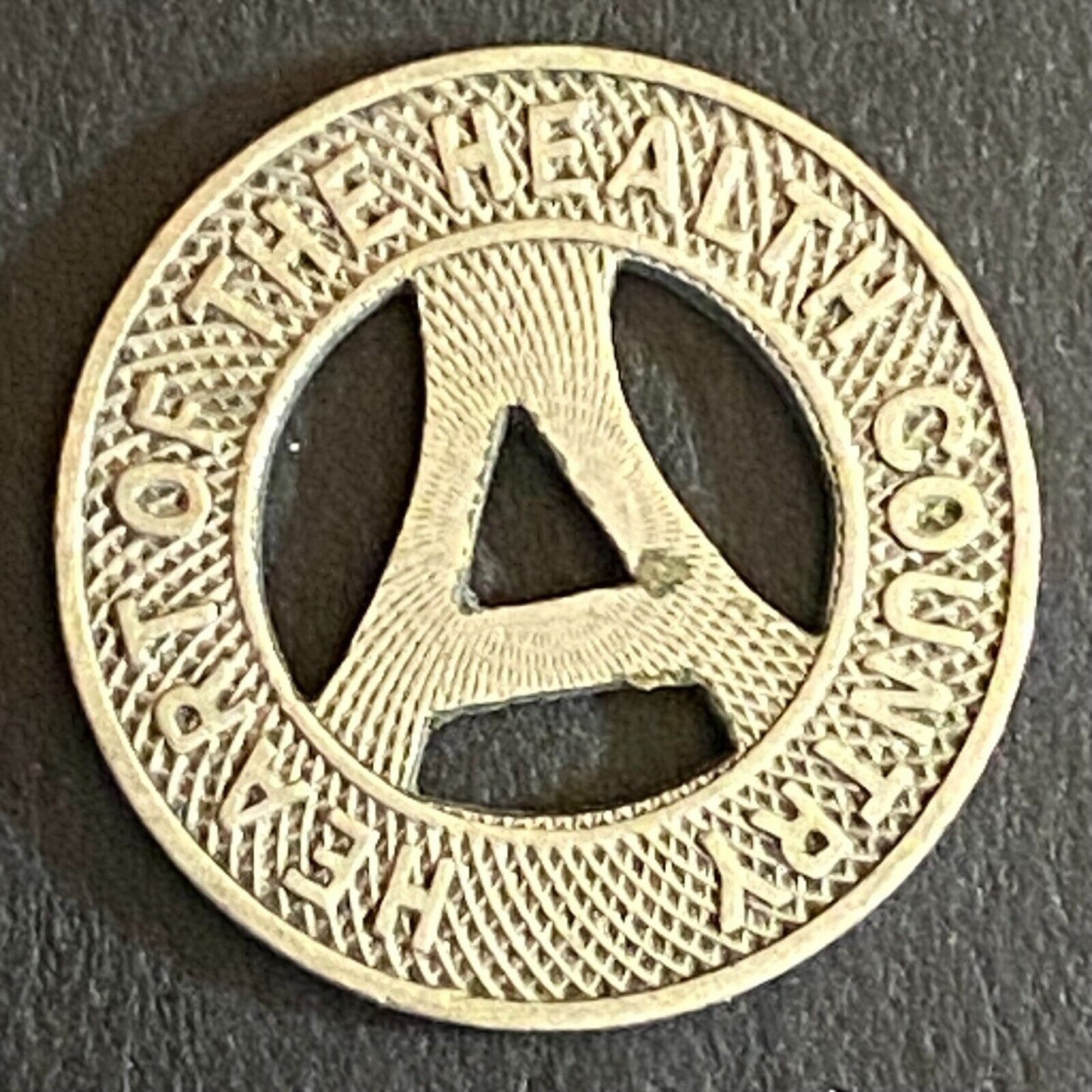 Albuquerque Bus Co. "Health Country" Transit Token 16mm VGC Hanging "A" (#11)