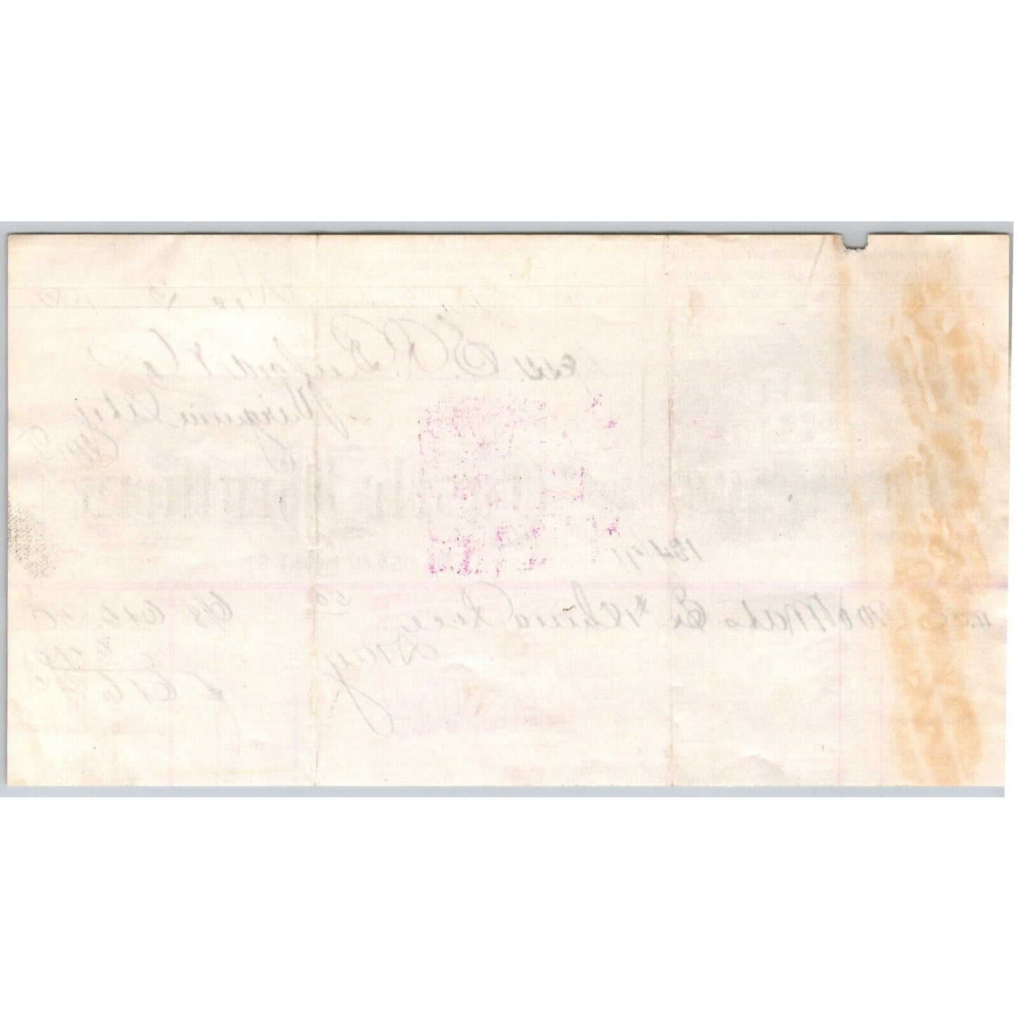 Castle Brothers Grocers San Francisco 1885 Billhead VGC Buford Virginia City MT*