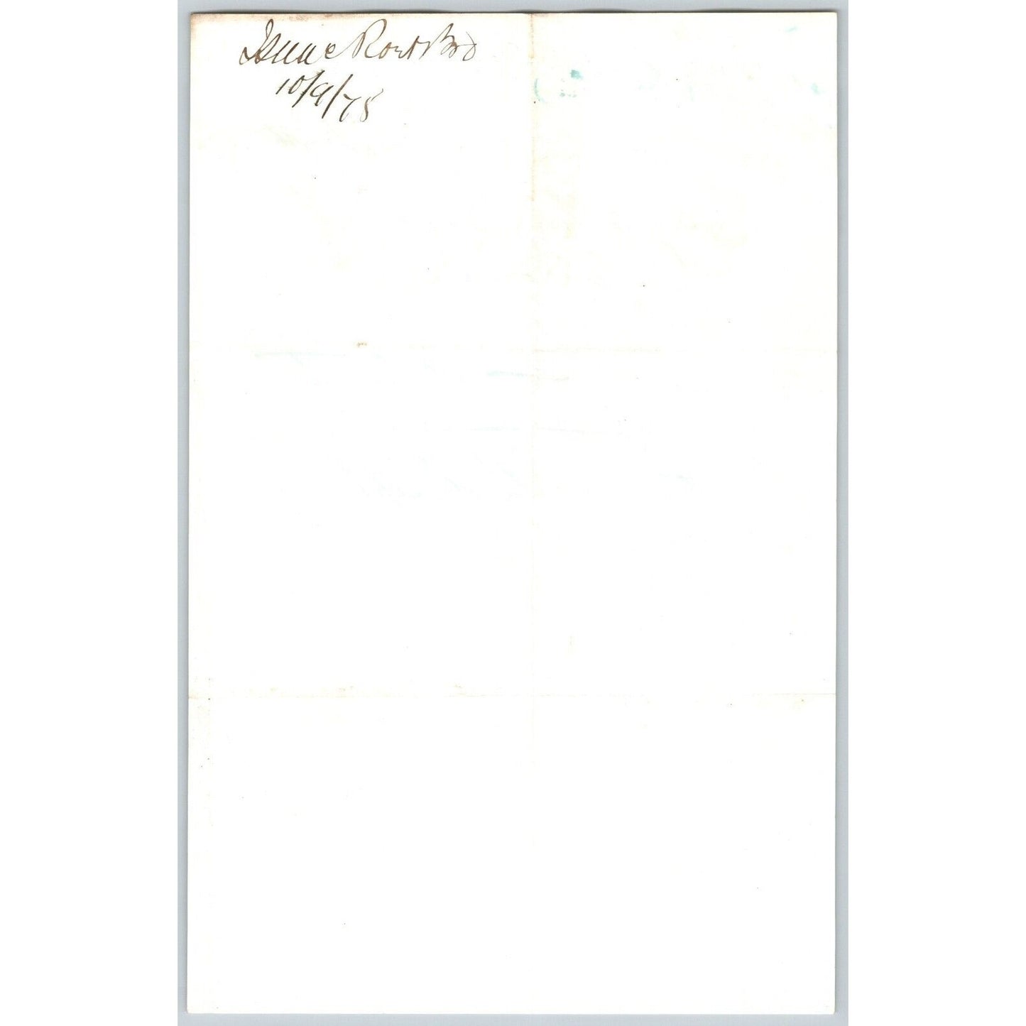 Isaac Roe & Brother, Banker Bannack City, MT 1878 Statement - Henry Elling*