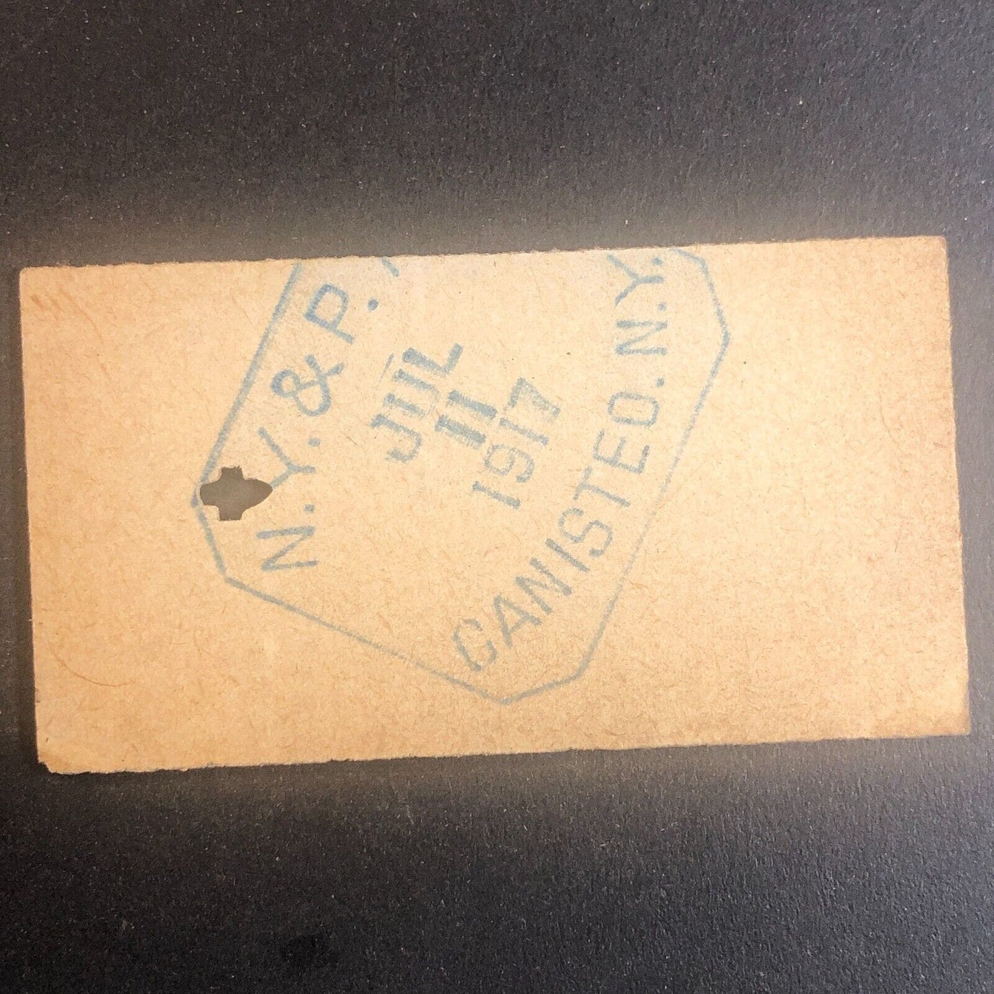 New York & Pennsylvania Railroad July 11 1917 Greenwood, NY Ticket #53523
