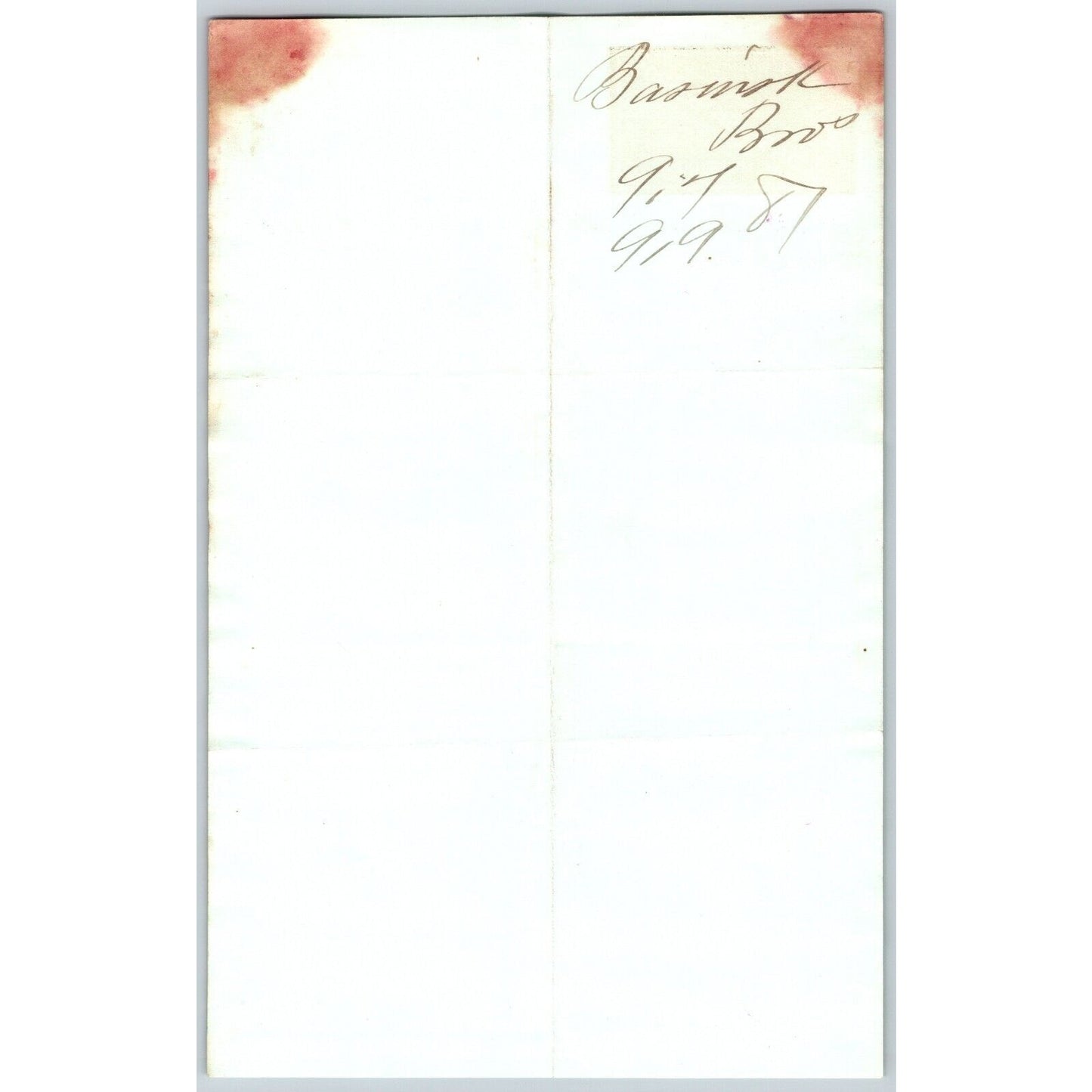 J. Basinski & Bros. Bozeman, MT (Dry Goods) 9/7 1881 Letterhead Henry Elling*