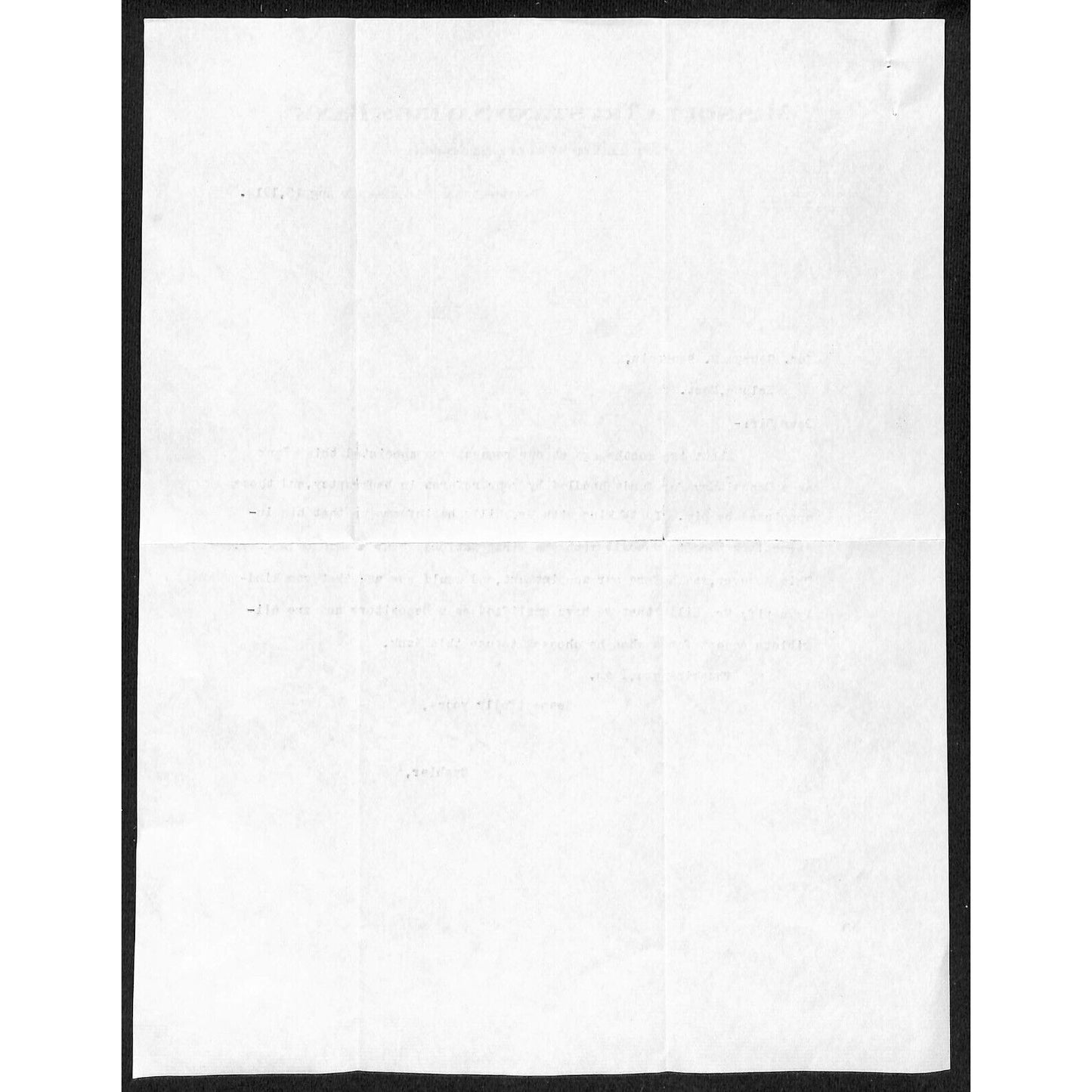 1912 Missoula Trust and Savings Bank Montana TLS to: George M. Bourquin
