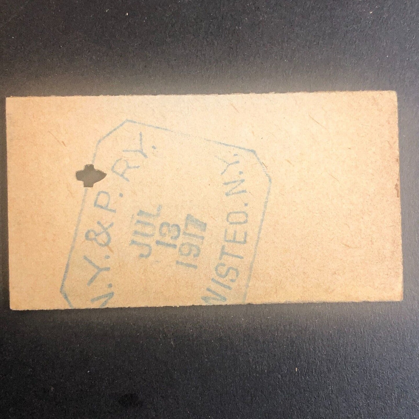 New York & Pennsylvania Railroad July 13 1917 Greenwood, NY Ticket #53544