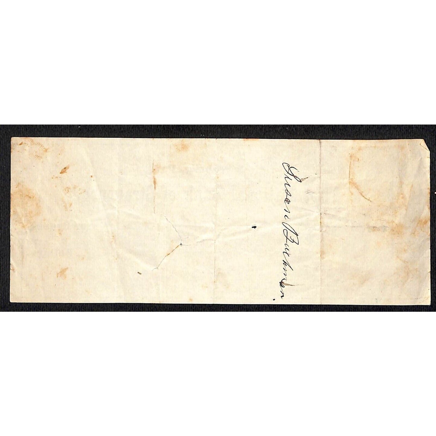 First National Bank of Strasburg, PA Susan Bachman 1880 Bank Check