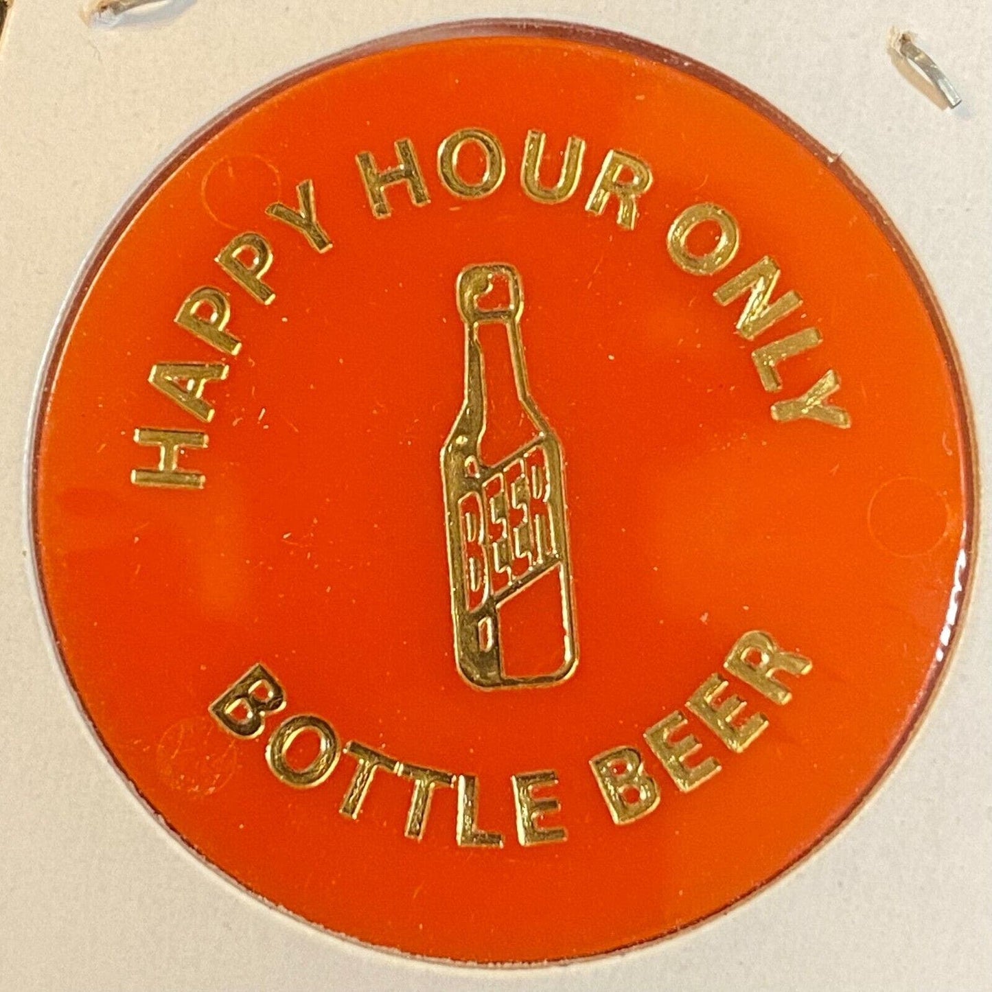 Industry PA Luanne's RT68 Food & Spirits c2010 Plastic "Happy Hour Beer" Token