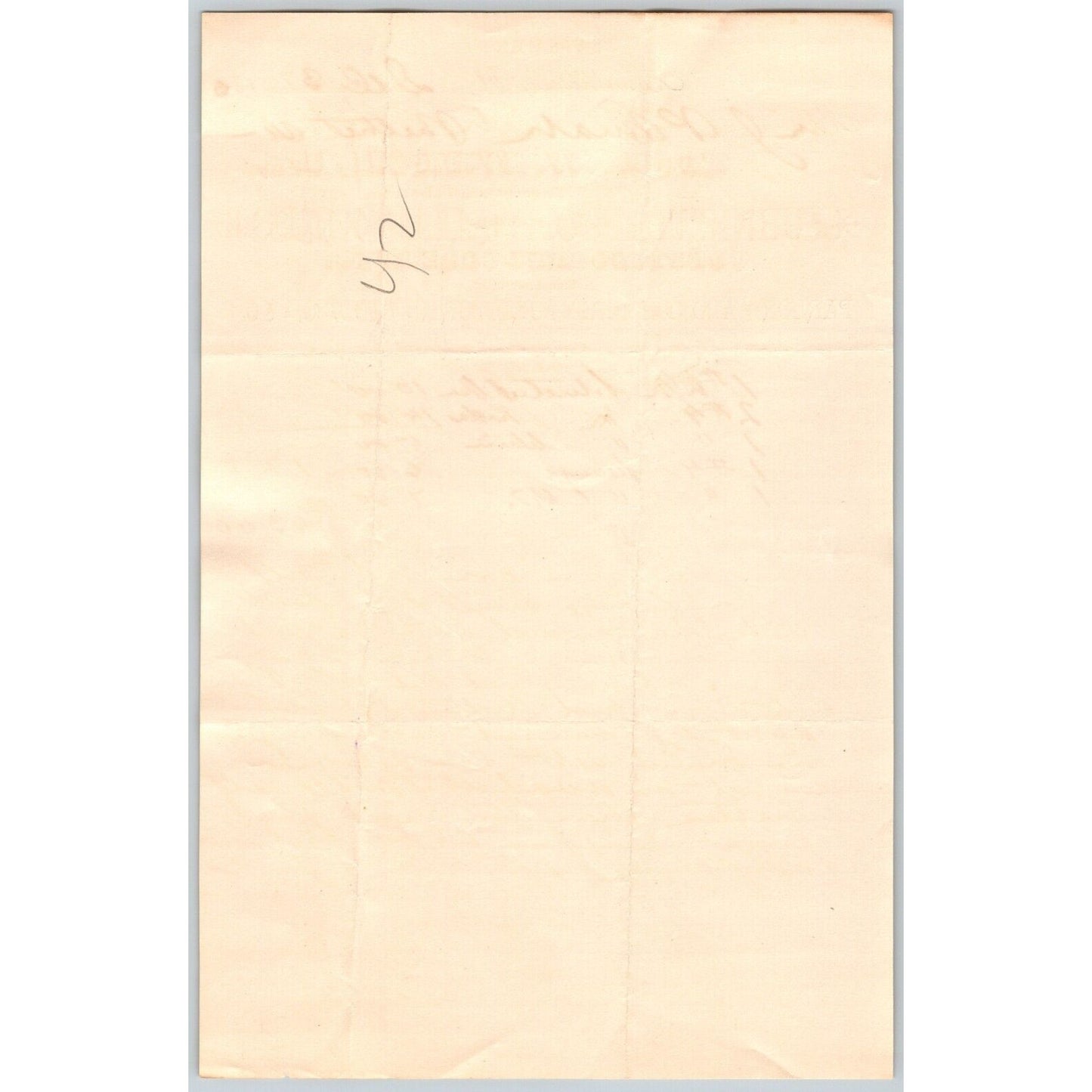 L.W. Welch Montpelier, VT Furniture 1880 ? Statement - Billhead VGC Scarce