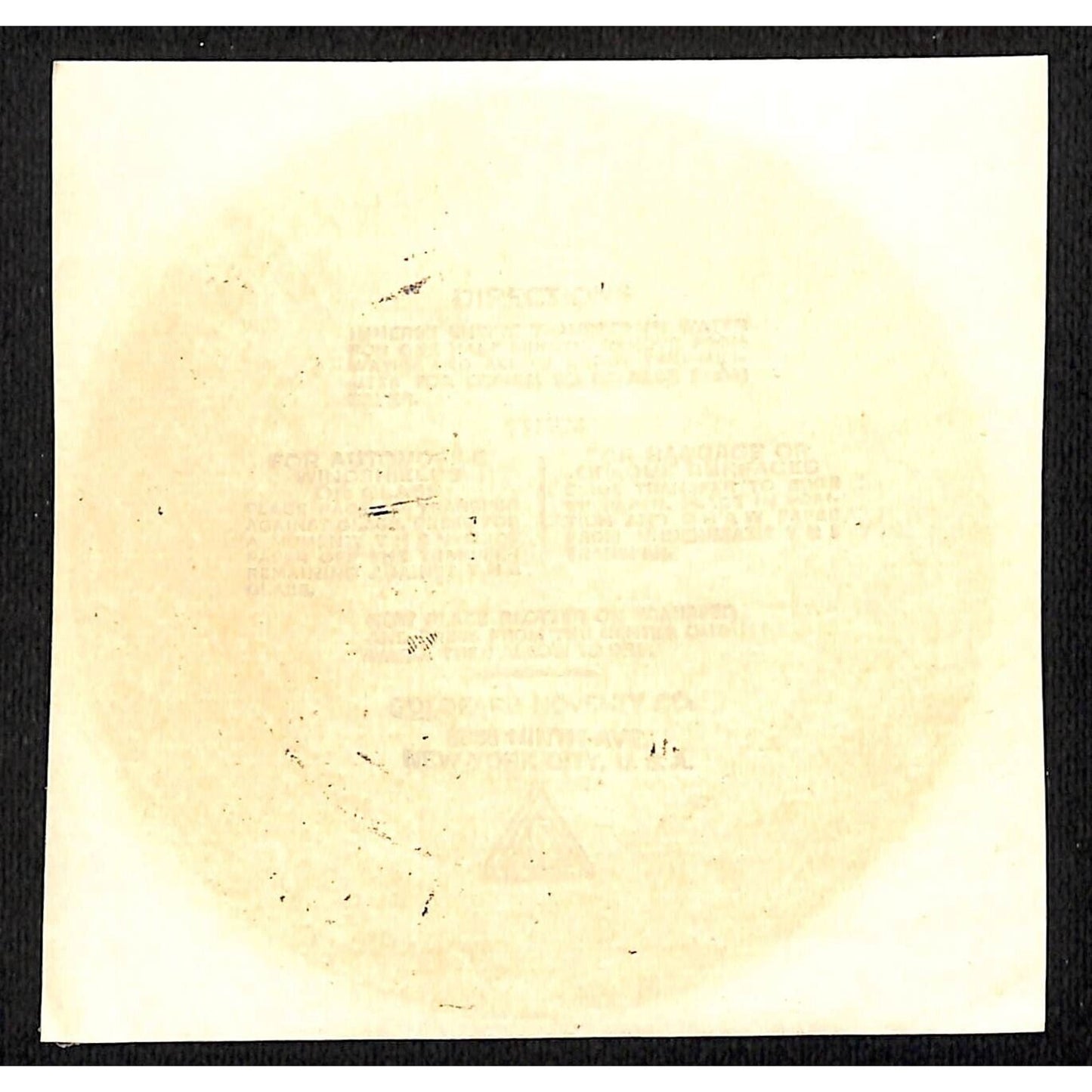 Betsy Ross House Philadelphia c1950's-60's Water Transfer Decal Goldfarb