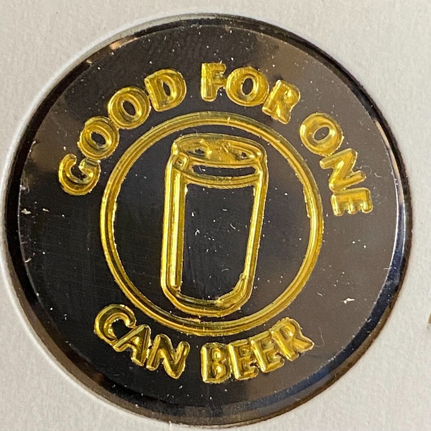 Mt. Carmel, PA Jakes Bar c1980's-90's Plastic Token G/F One Can Beer