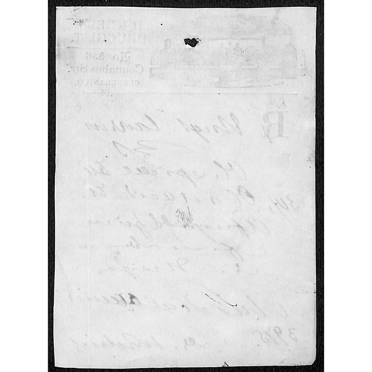 H. Krebs, Druggist Columbus St. Cleveland c1870's* Prescription #3975