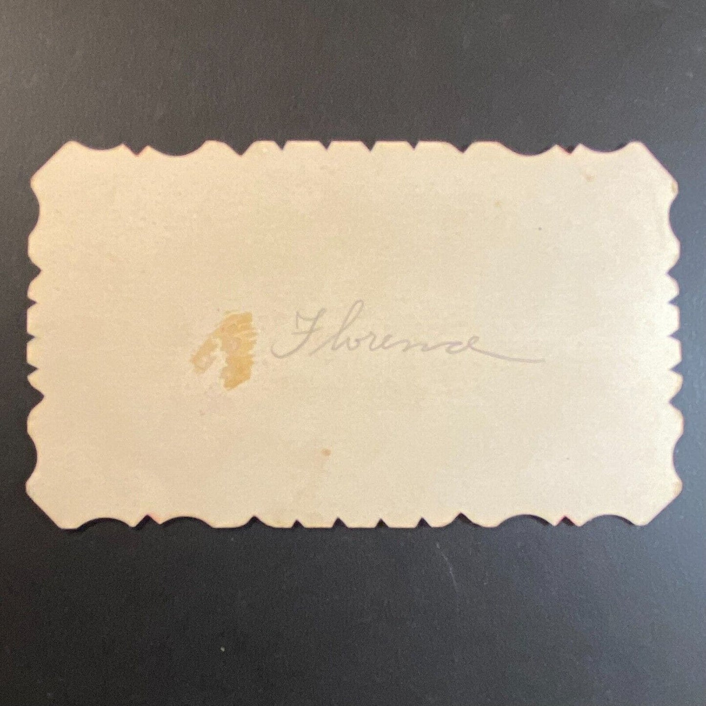 "Amelia Thibault" Victorian Hidden Name Card Basket Flowers Hope Sustain Thee
