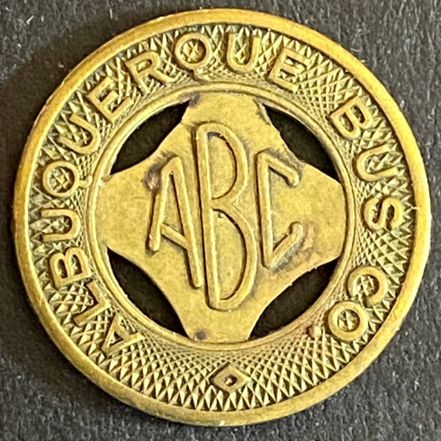 Albuquerque Bus Co. "ABC" Health Country Transit Token 16mm (#4)
