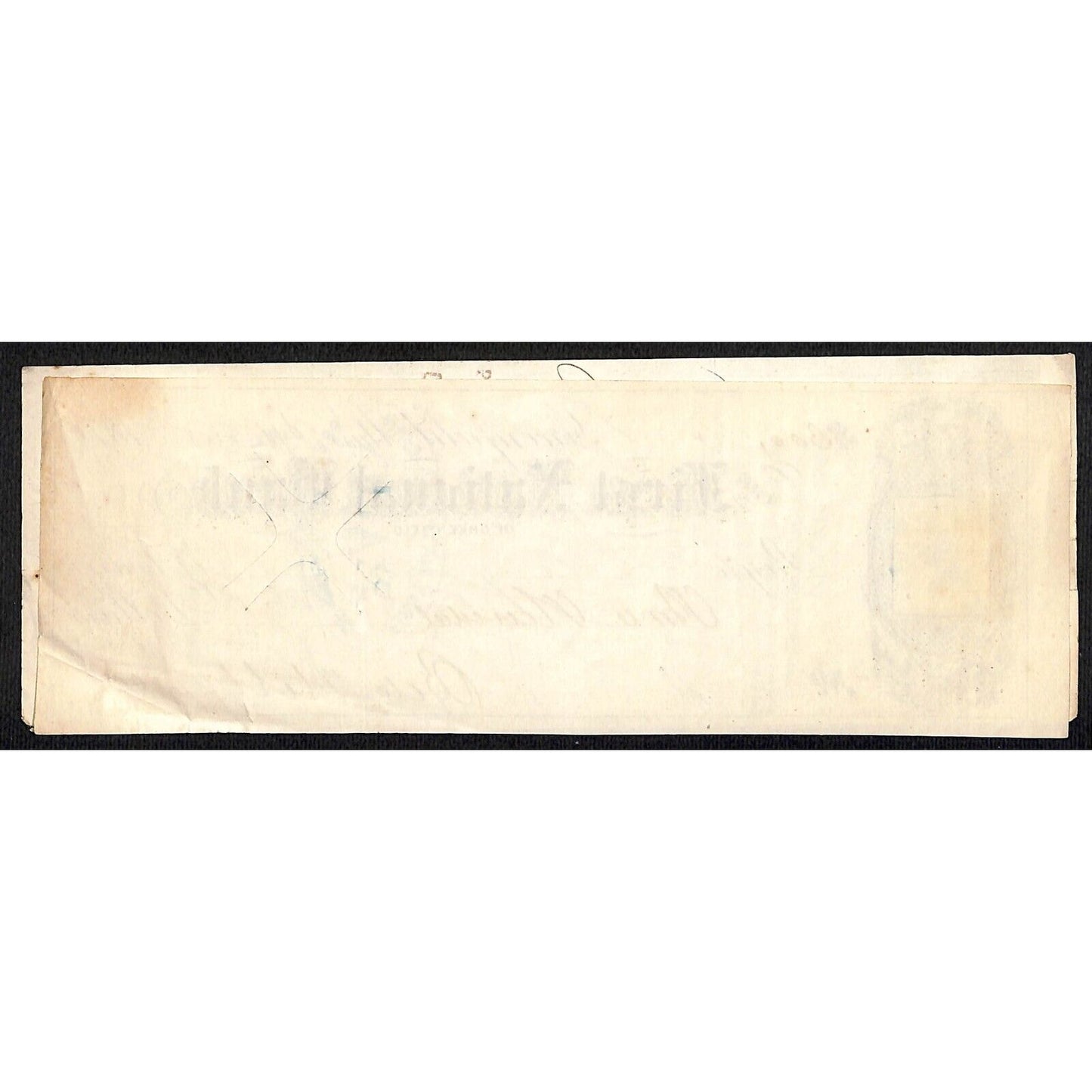 1873 First National Bank of Greenfield MASS $108 Bank Check