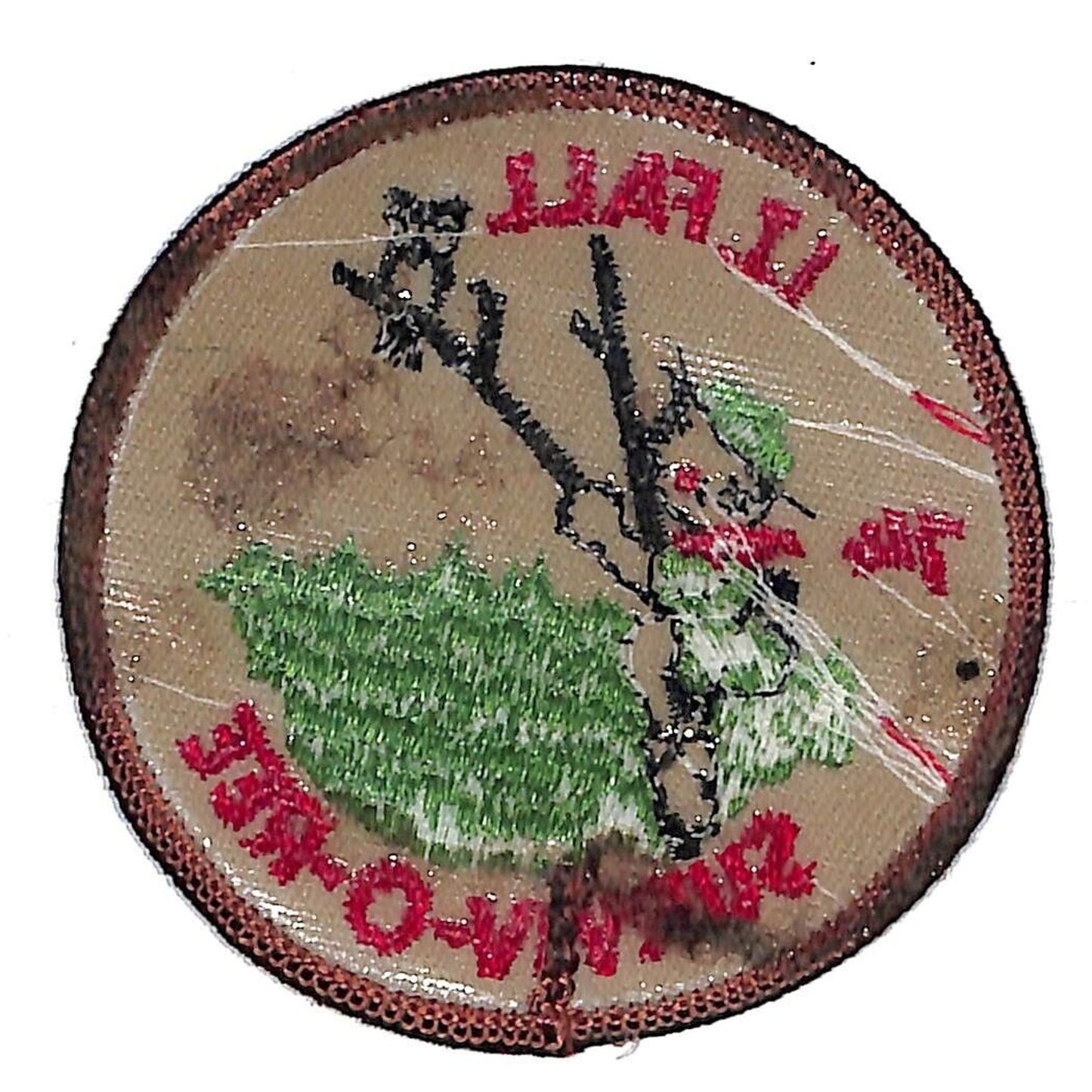 Boy Scouts BSA 1974 Indian Trails Fall Surviv-O-Ree Owl Patch Scarce