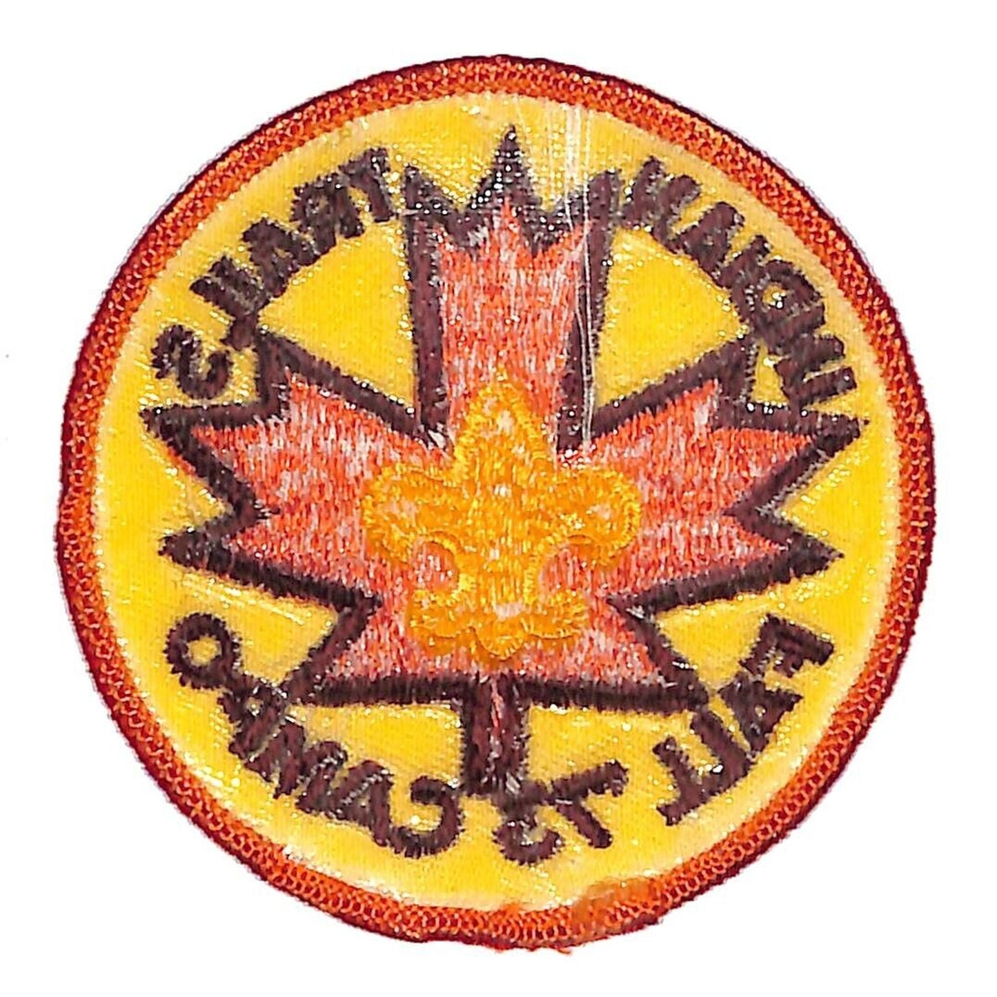 Boy Scouts BSA 1973 Indian Trails Fall Compo Leaf Patch Scarce