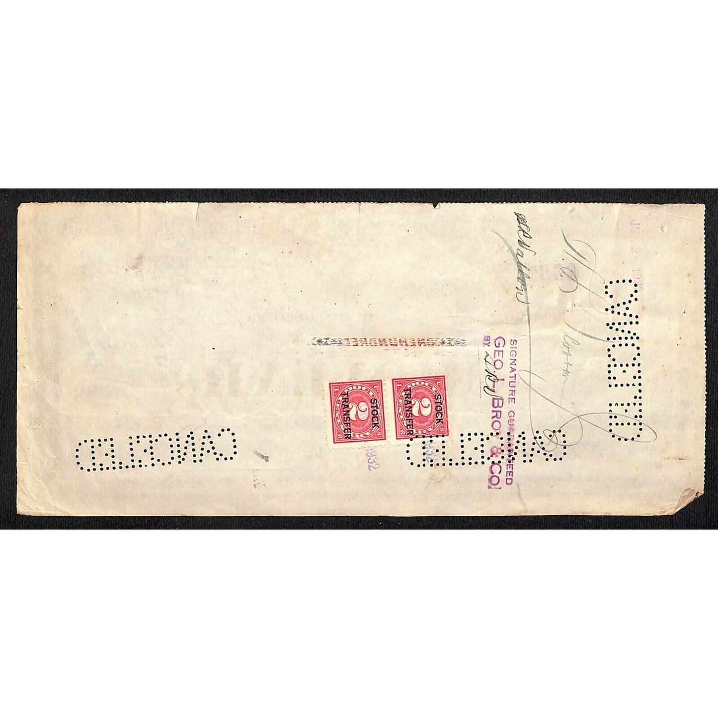 Chollar Gold Silver Mining Company San Francisco 1930 Stock Certificate #6680