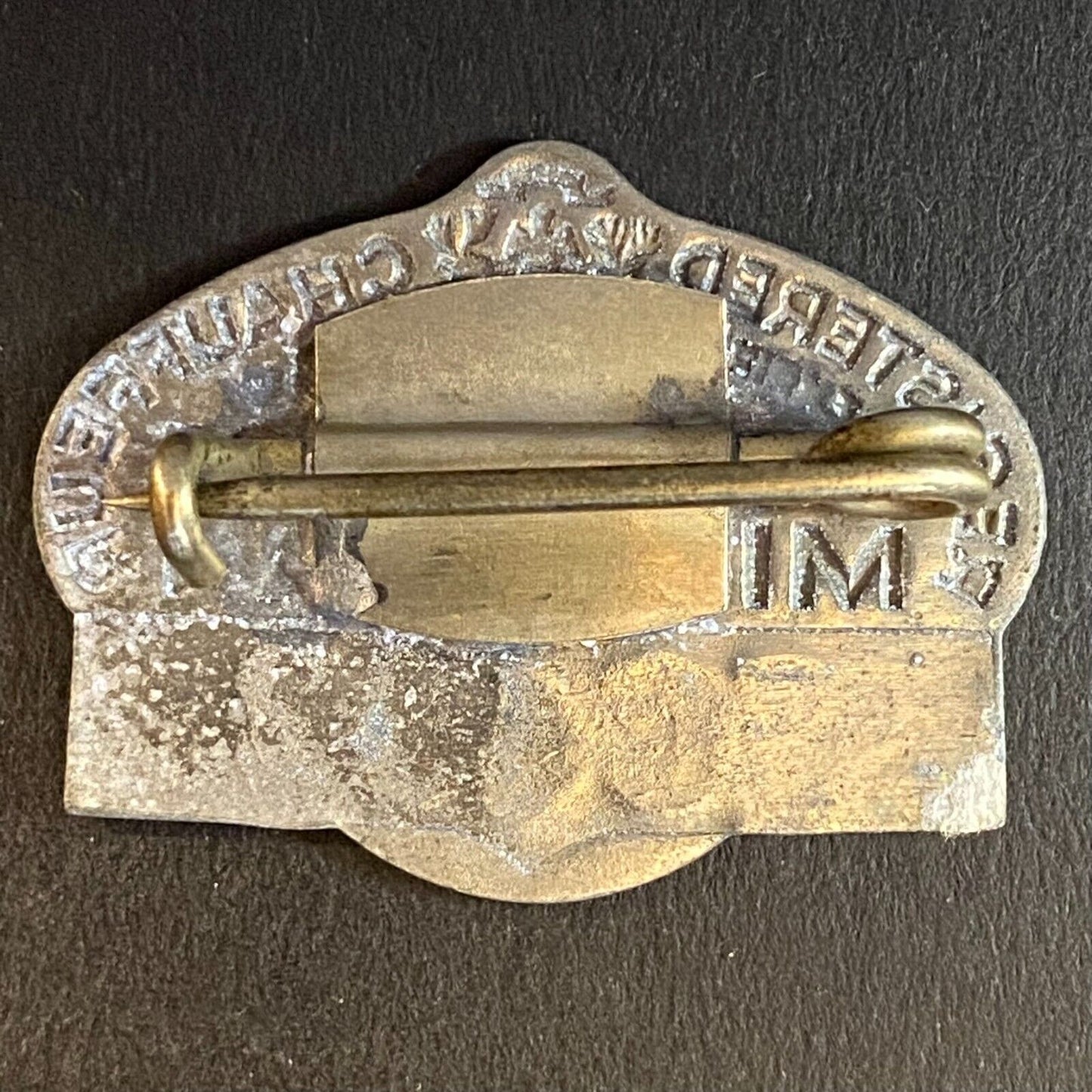 1933 Michigan Registered Chauffeur Badge Metal Pin Back Driver #56492