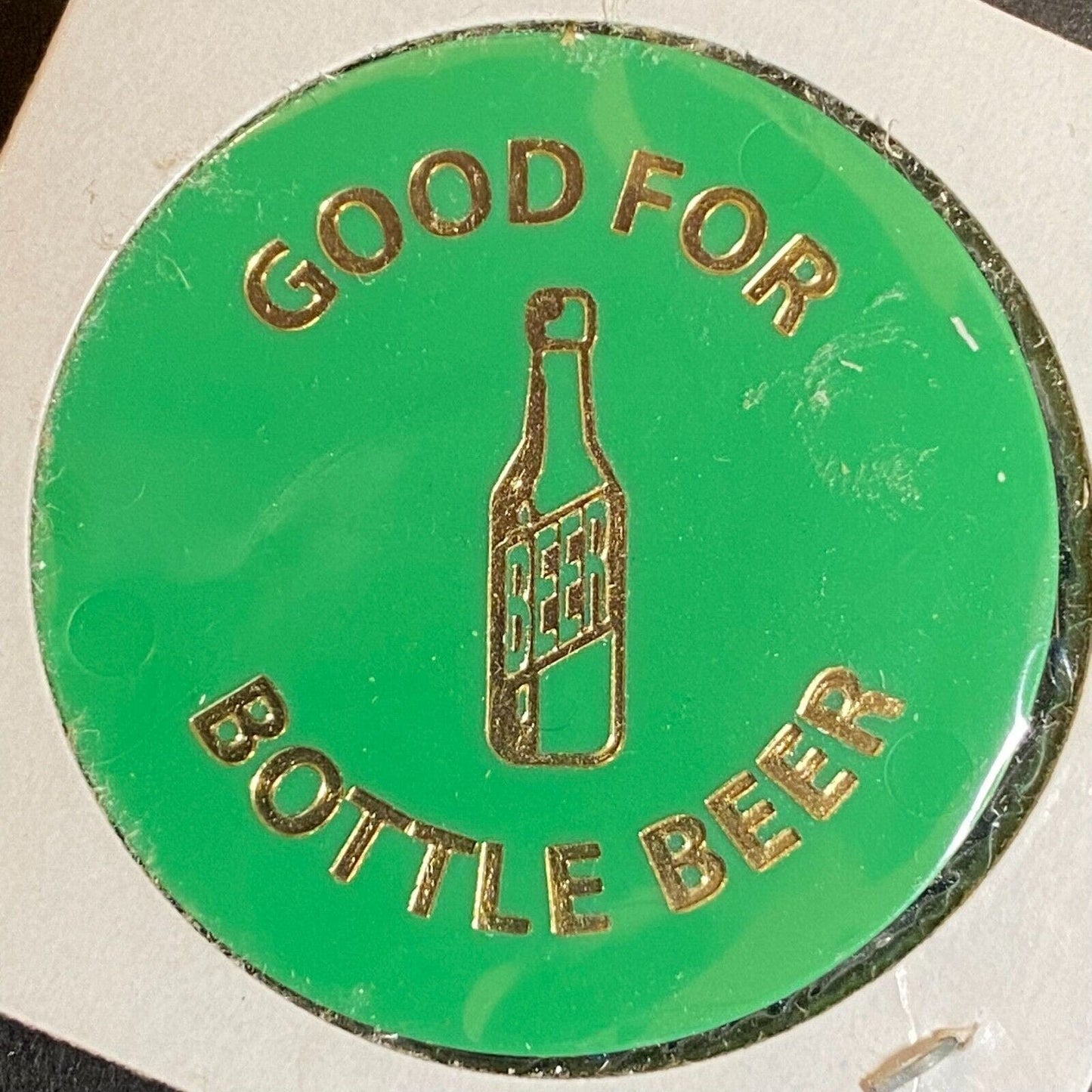 Hazelton, PA Elks #200 c1970's-80's Plastic "Good for Bottle Beer" GRN Token