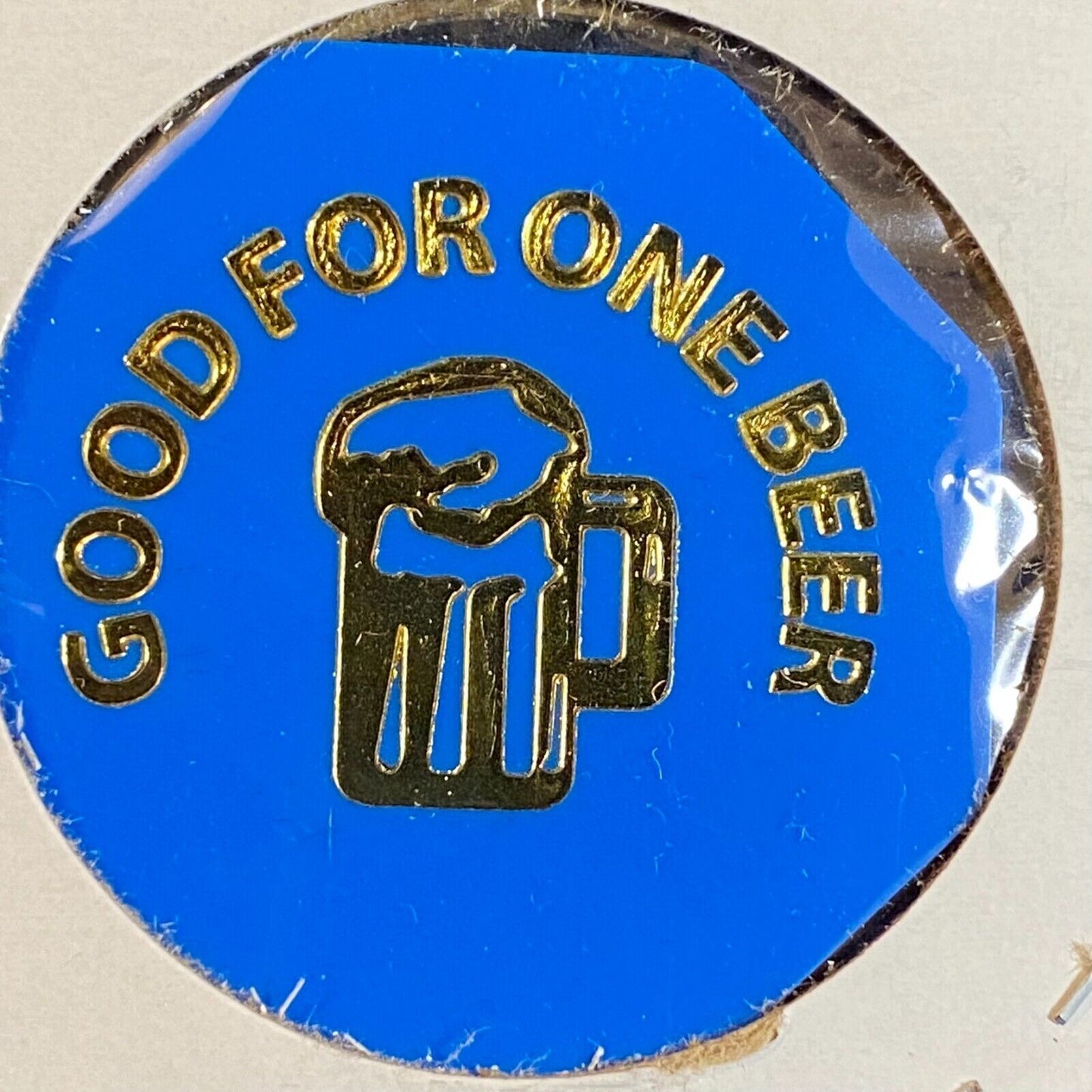 McKees Rocks, PA Slovak Club c1980's-90's Plastic Token G/F One Beer Hexagon