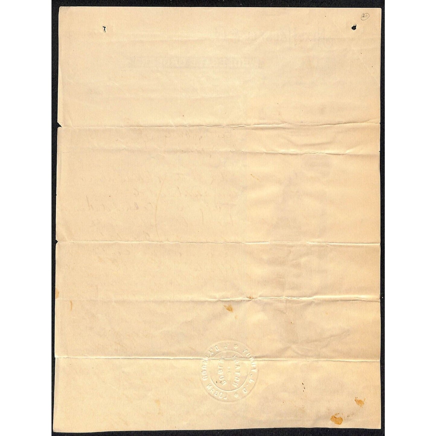 1898 Nix, Halsell & Co Meats and Lard Guthrie Territorial Letterhead w/ Affixed