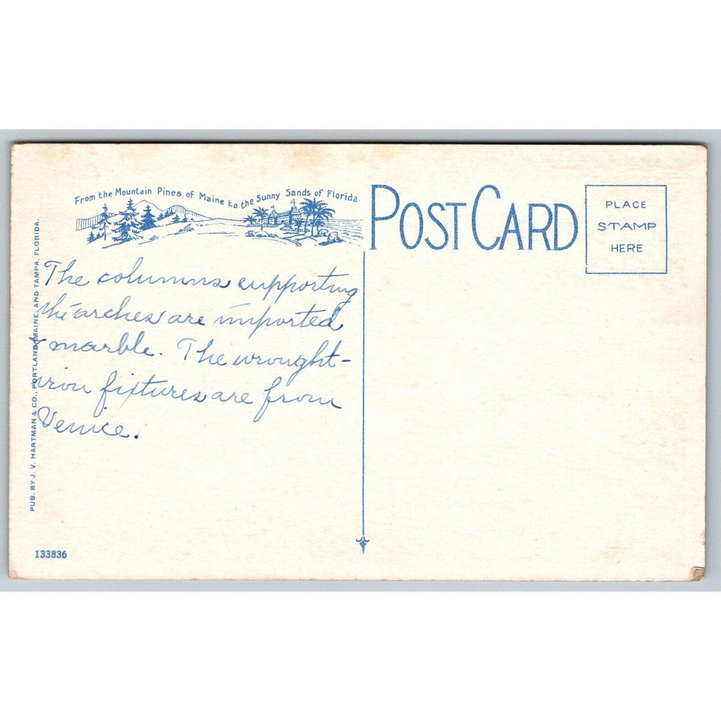 The John and Mable Ringing Art Museum Sarasota Circus Postcard c1935