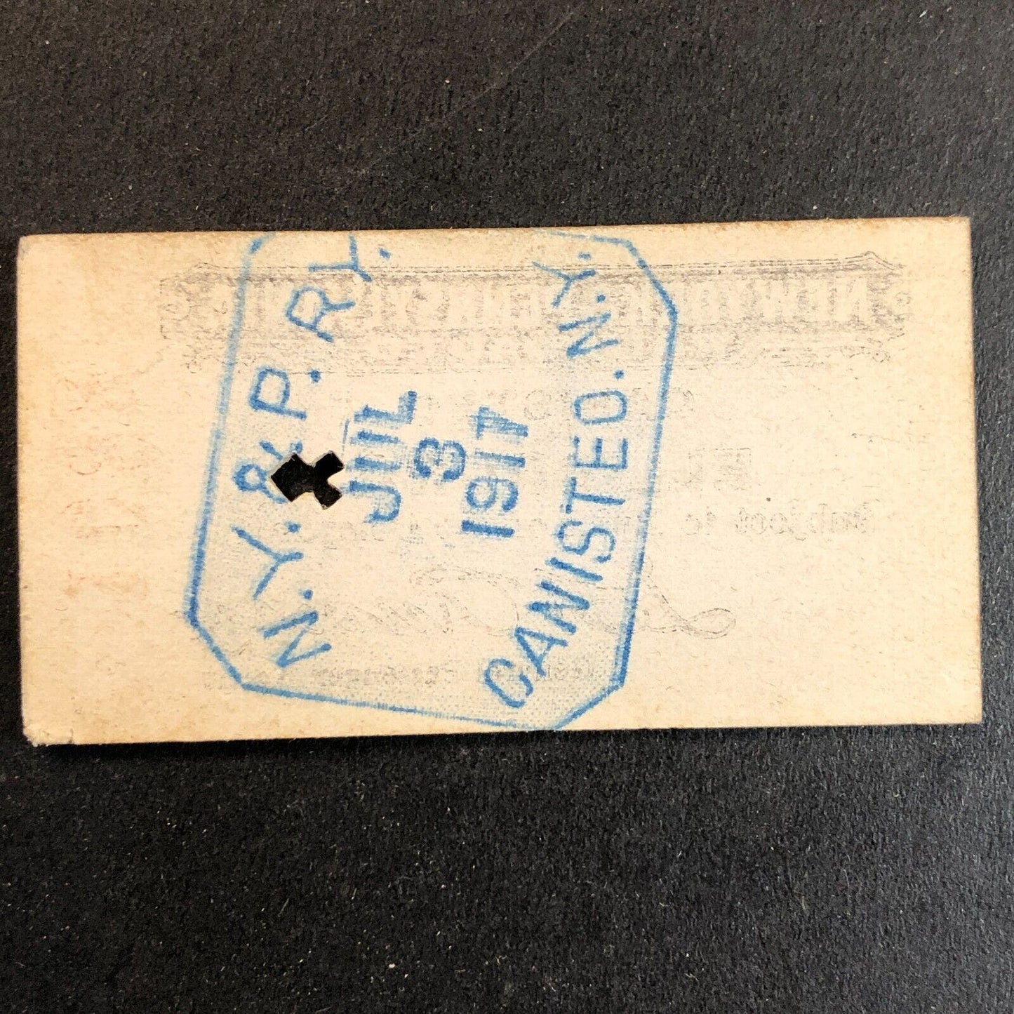 New York & Pennsylvania Railroad July 3 1917 Ellisburg Ticket #1087