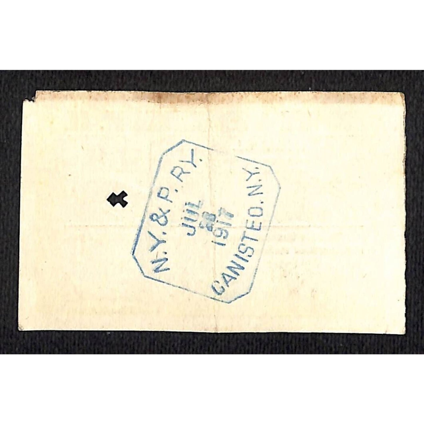 New York & Pennsylvania Railroad RY July 28 1917 Coneville Ticket #6816