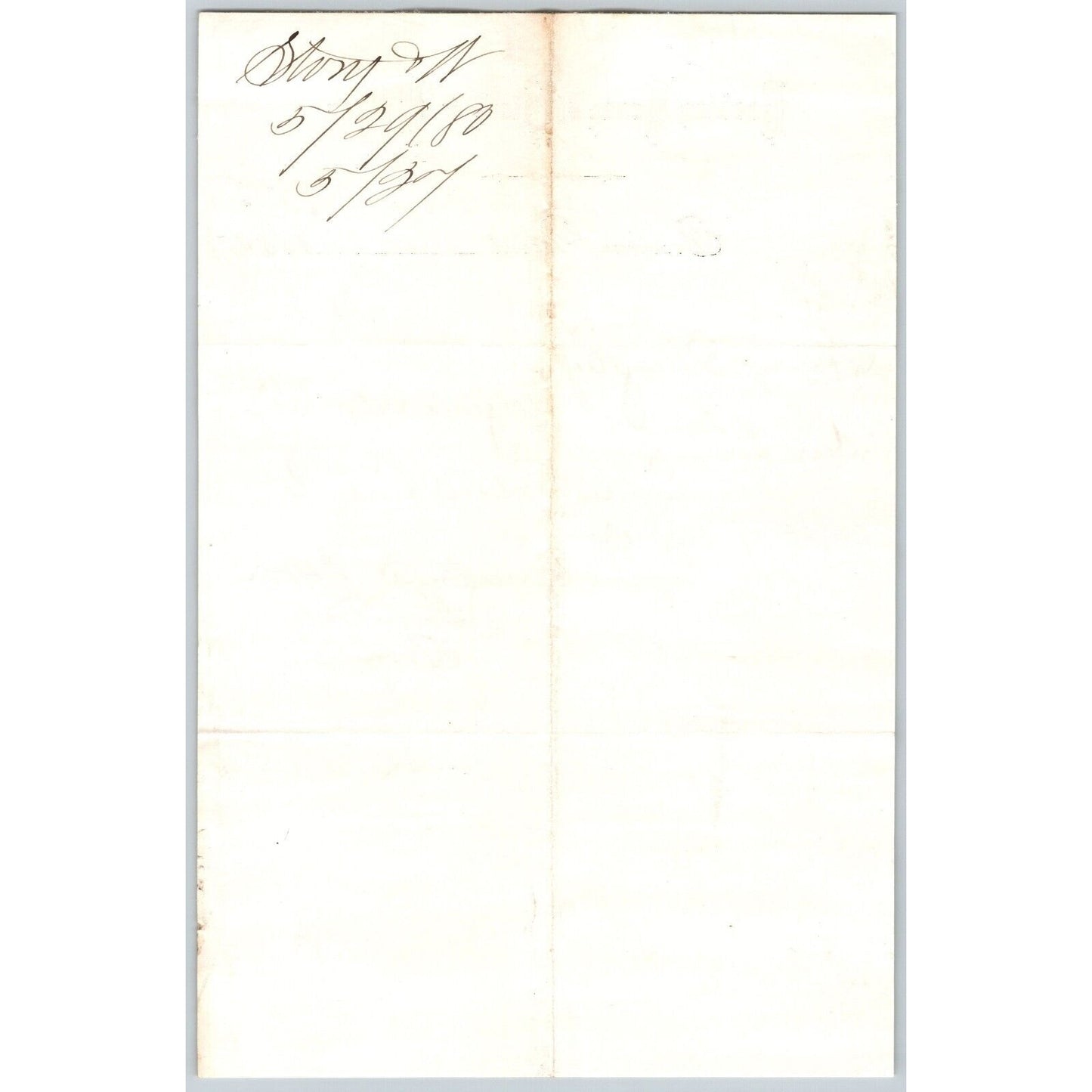 Banking House of Story & Nelson Bozeman, MT 5/27 1880 Letterhead Henry Elling*