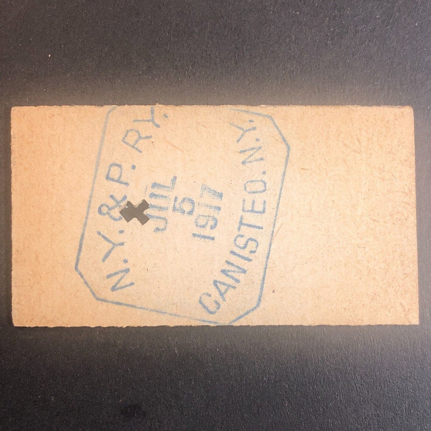 New York & Pennsylvania Railroad July 5 1917 Rexville, NY Ticket #30202