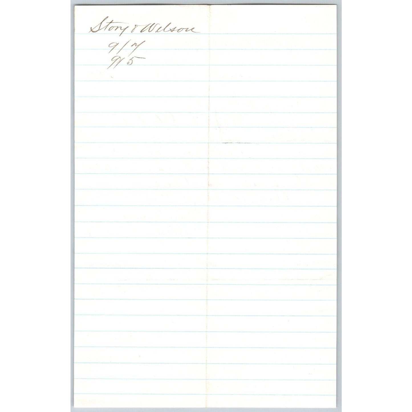 Banking House of Story & Nelson Bozeman, MT 9/5 1879 Letterhead Henry Elling*