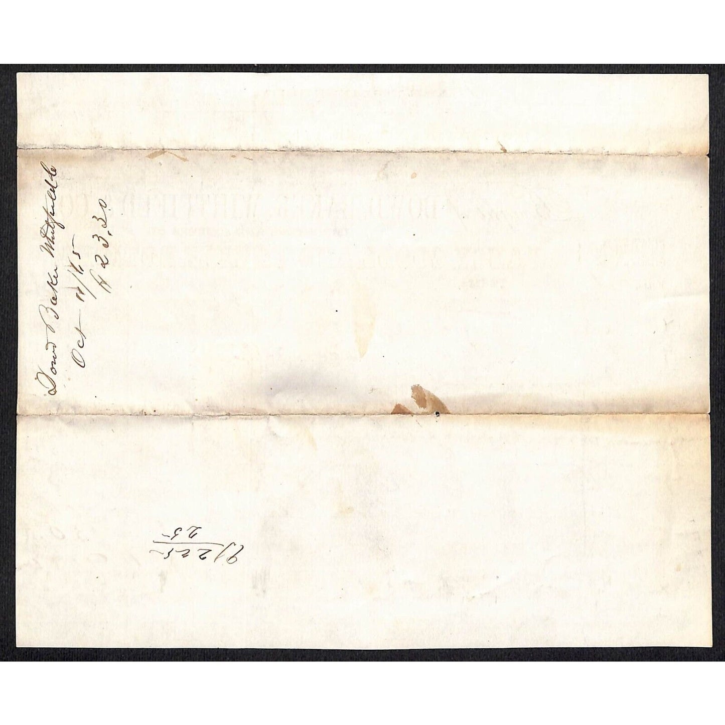 Dowd, Baker, Whitfield & Co. "Yankee Notions" NYC 1865 J.J. Cover* Billhead