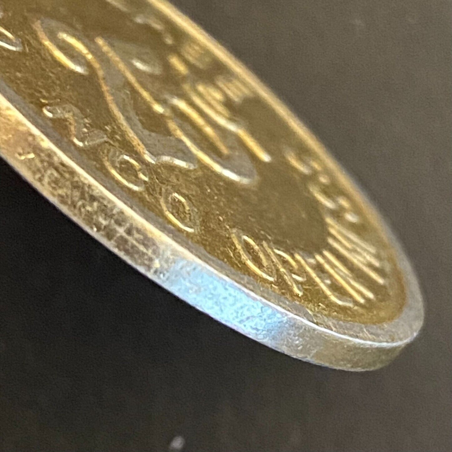 Korea Osan Air Base NCO Open Mess 25c Gold Alum Military Token 34mm Scarce (#2)