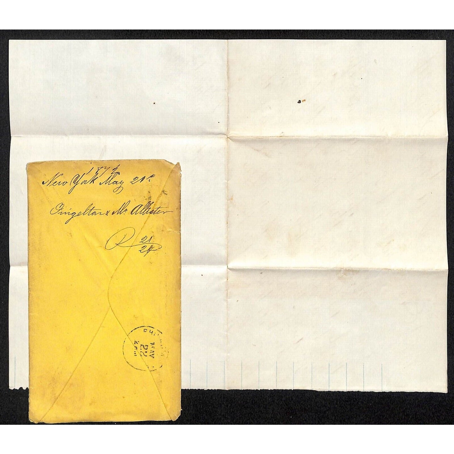 1872 ALS M.W. Eisenlohr ? Philadelphia Returning Samples Sent via Adams Express