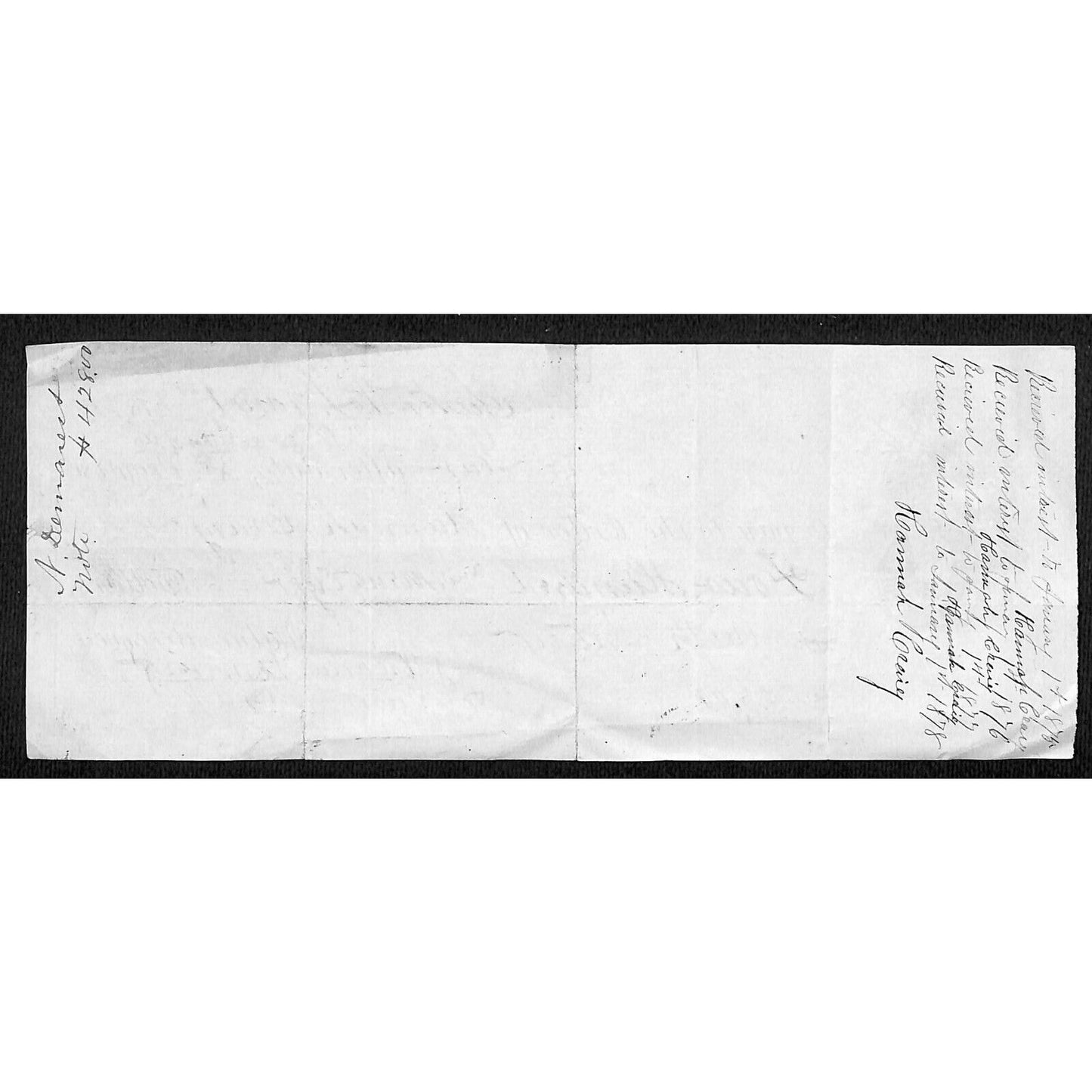 1874 Promissory Note $428 Hannah Craig / Nicholas Demorest w/ Vignette