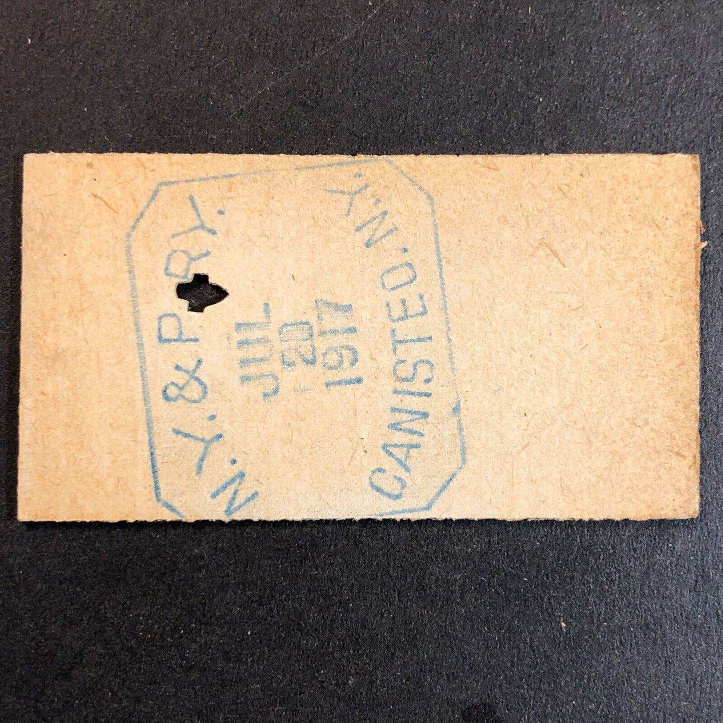 New York & Pennsylvania Railroad July 20 1917 Whitesville, NY Ticket #18268