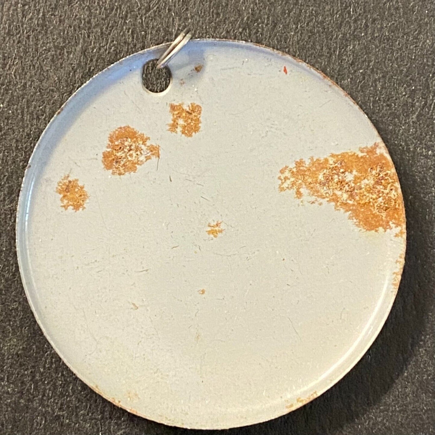 Runaway Covered Wagon? Litho 1" Steel Pinback Pendant c1940's EPPY NYC Scarce
