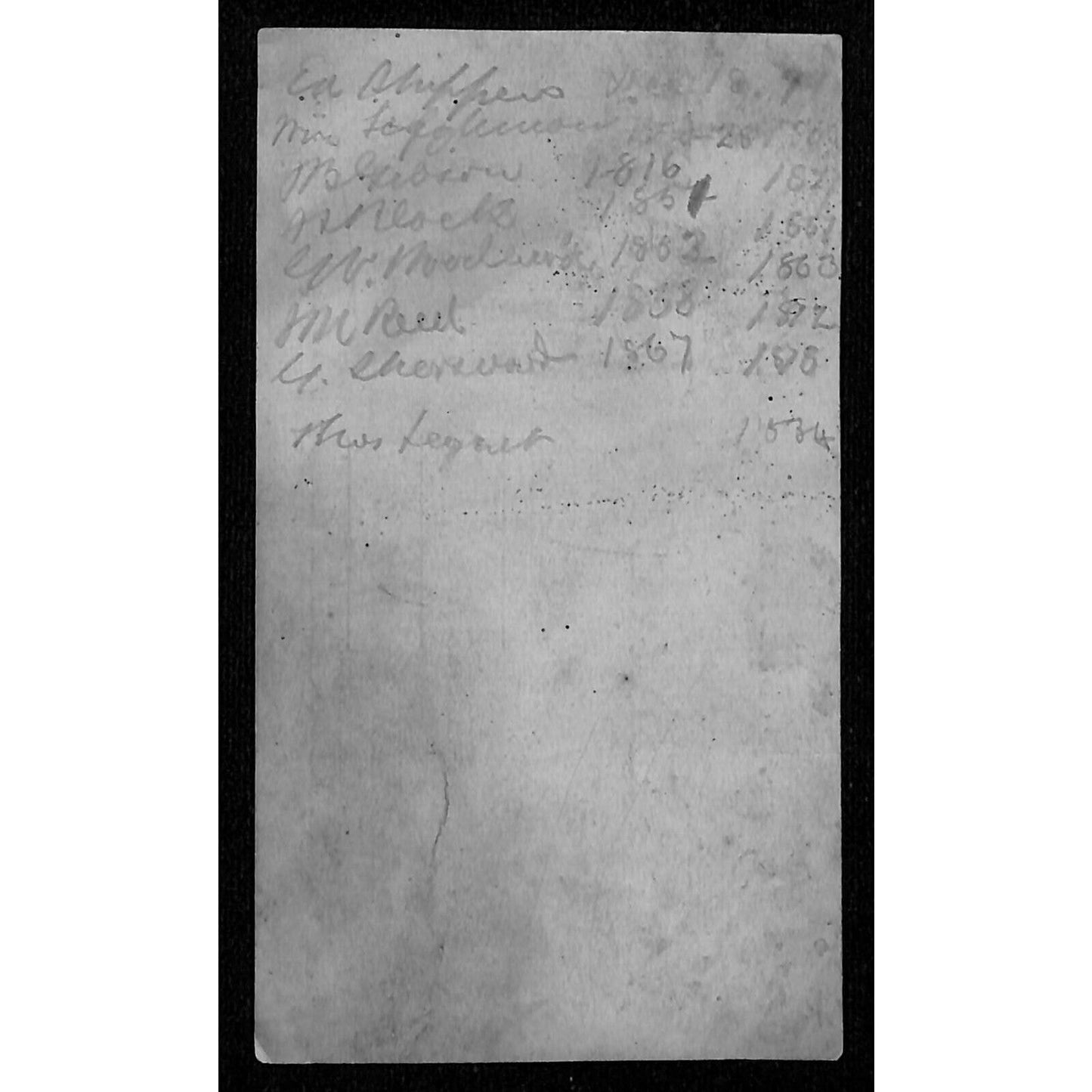 J. Ambler Smith, Attorney At Law Washington, DC Lg. c1880's Business Card Scarce
