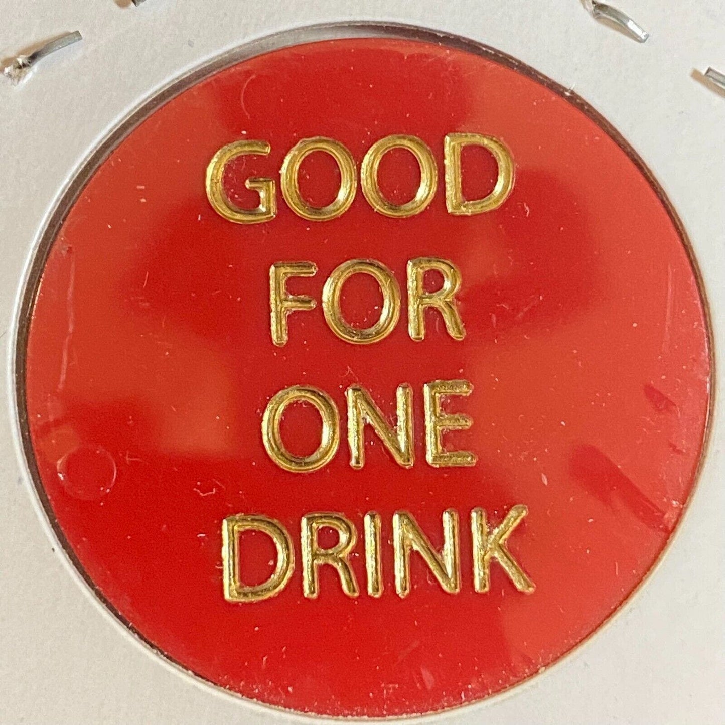 Hopewell, PA Lisa's Bar and Grill c1995 Plastic "Good For One Drink" Token
