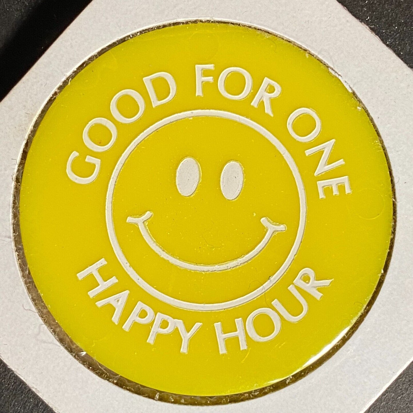 Cambridge Springs, PA AL Post 381 Plastic Drink Token G/F "One Happy Hour"
