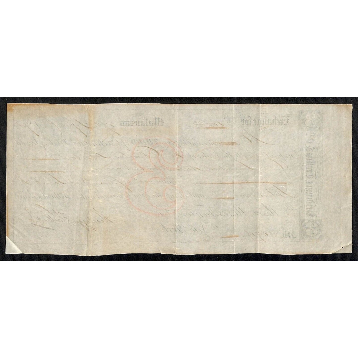 1874 "Third of Exchange" Certifictae $100 - Heidegger Trelles & Co. Matanzas