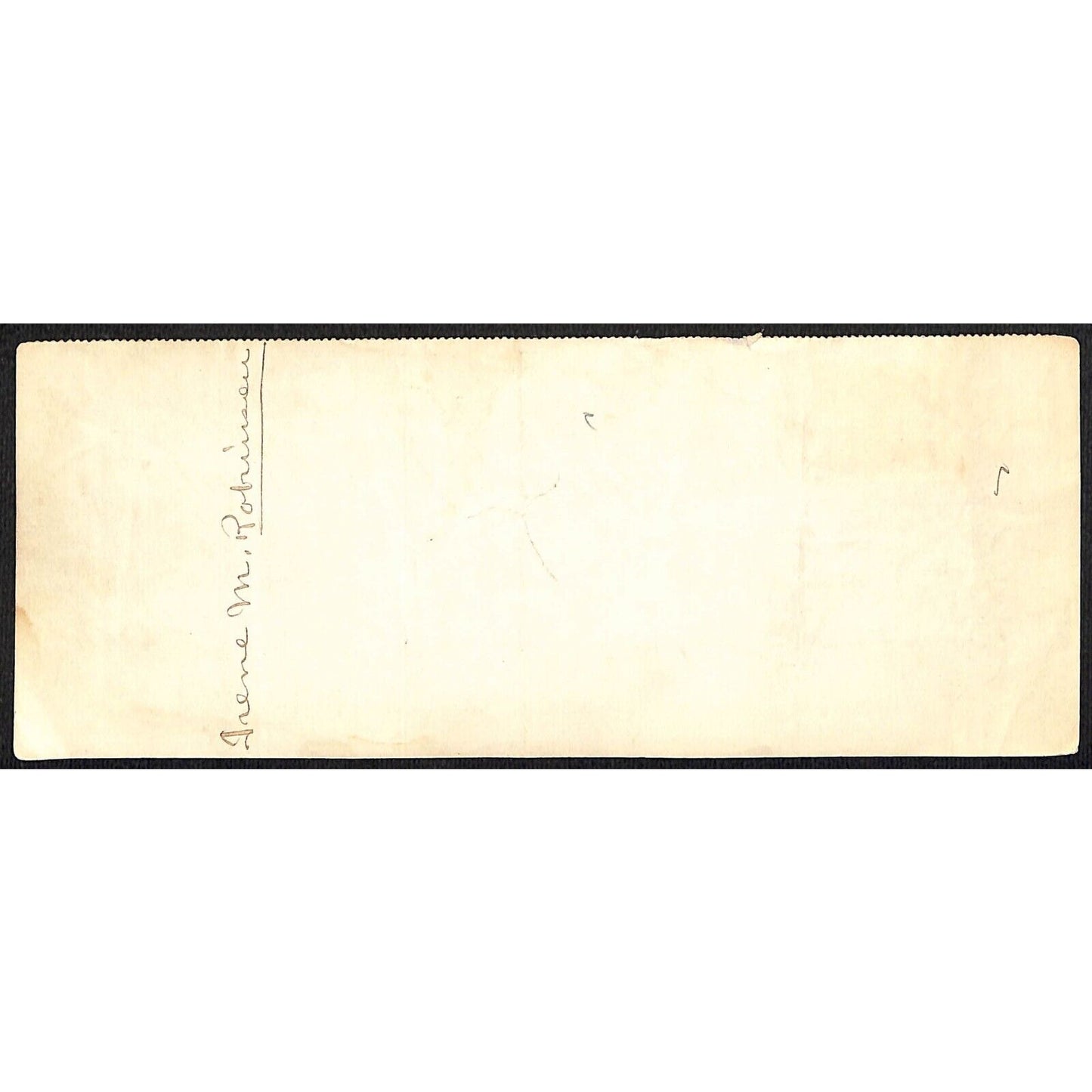 1899 Wells Fargo & Co Bank 63 Broadway NYC Check #19 Rev Stamp "Myself"