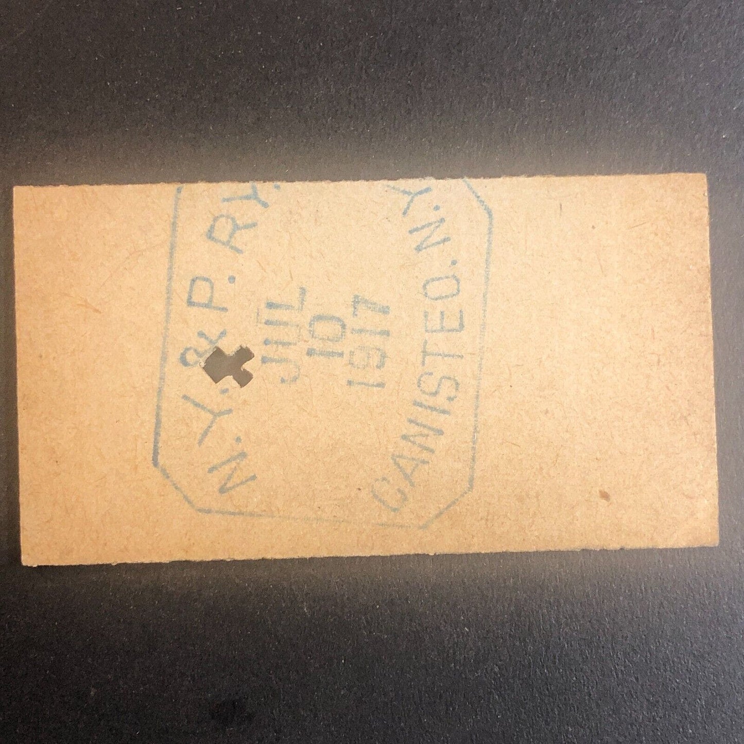 New York & Pennsylvania Railroad July 10 1917 Greenwood, NY Ticket #53516