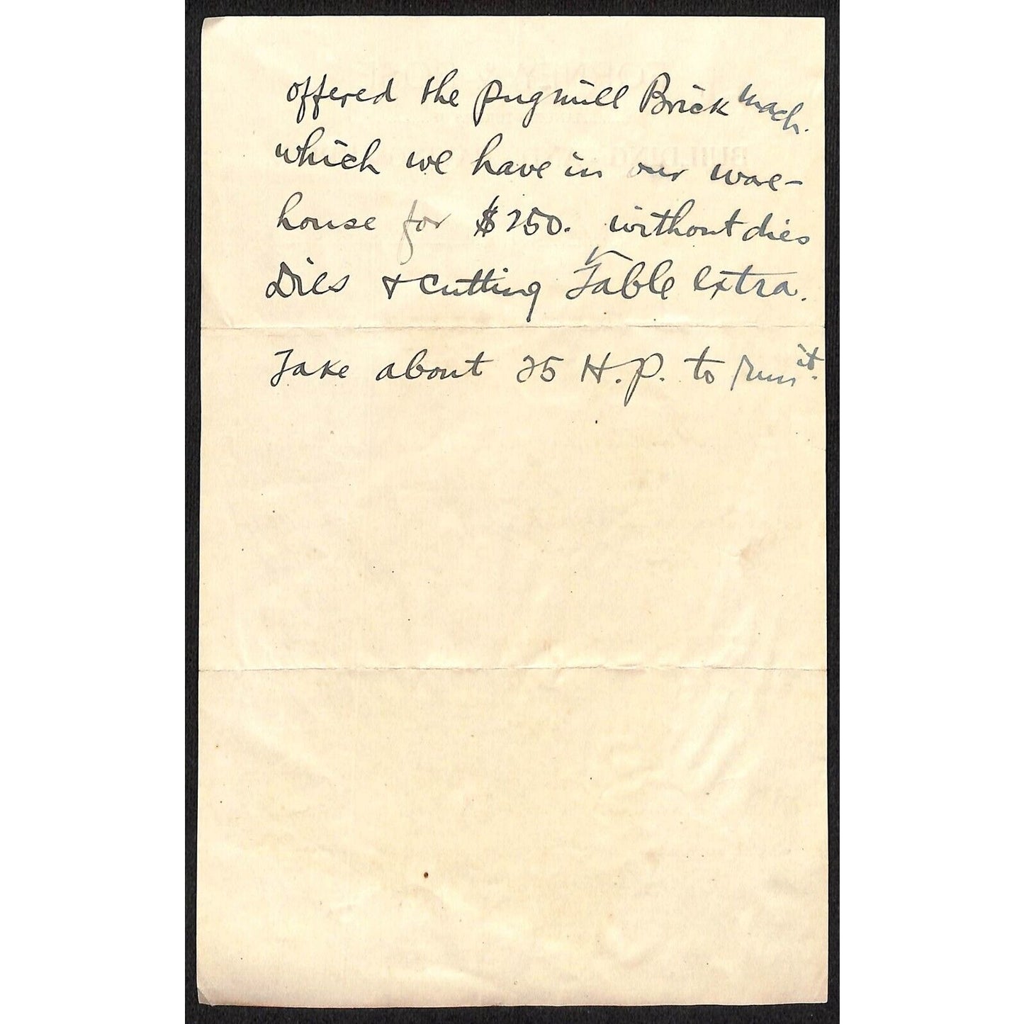 Forney & Bose Building and Paving Brick 1897 Canal Dover, OH Letterhead