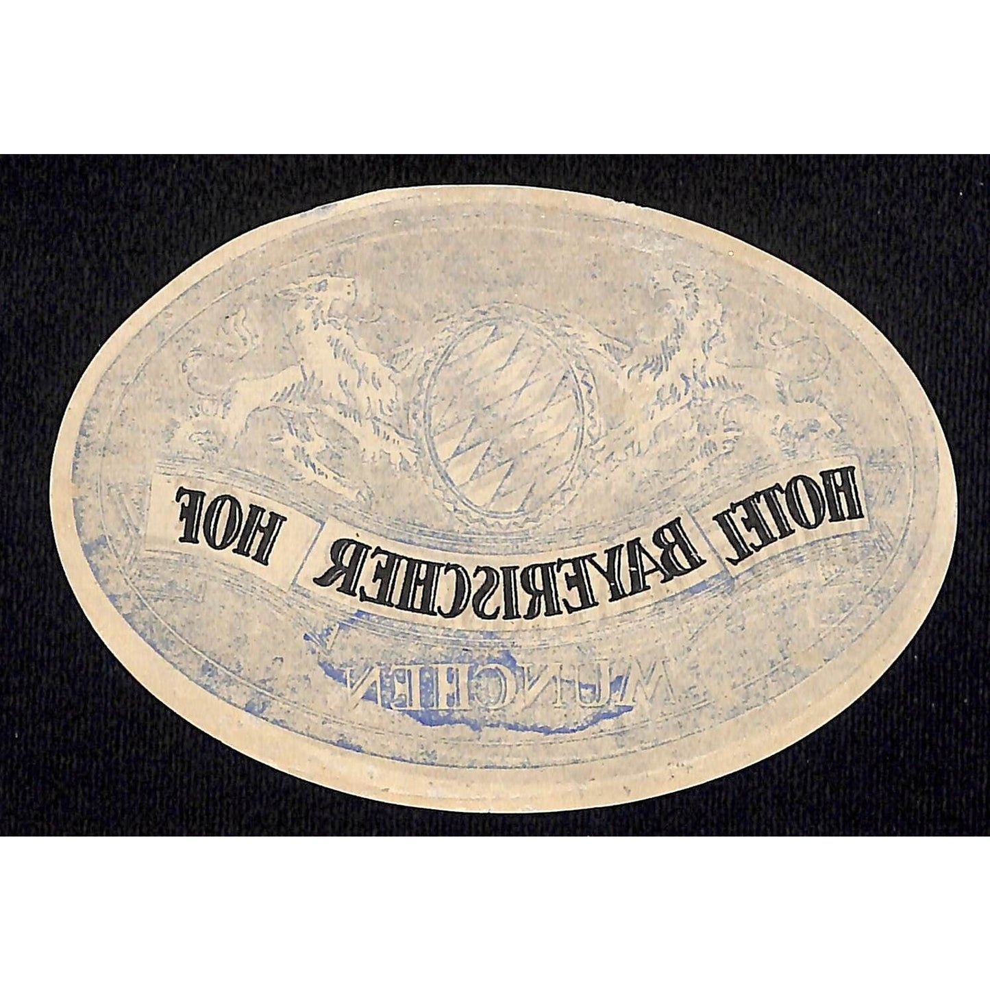 Hotel Bayerischer HOF Munchen Original Luggage Label NOS VGC (#2)