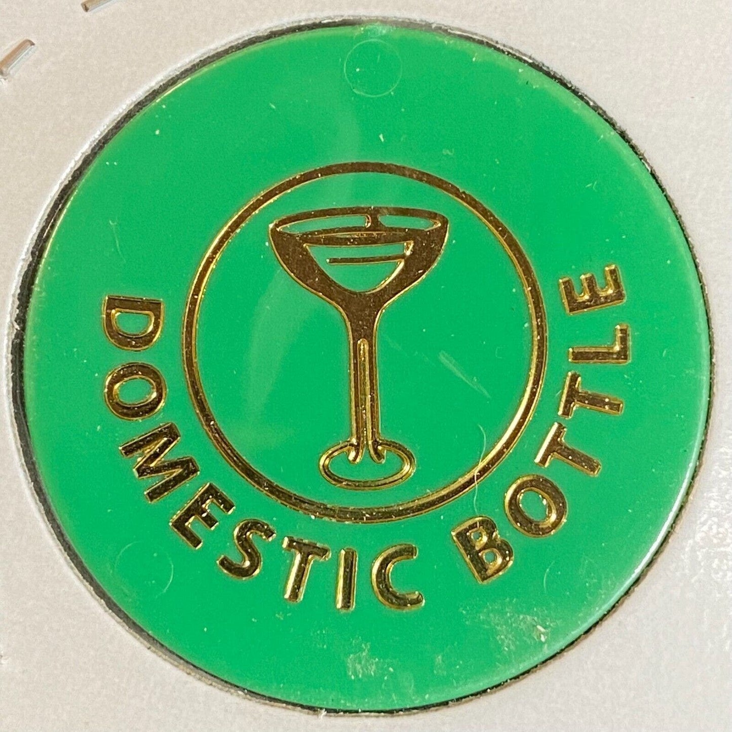 Hazelton, PA Elks #200 c1970's-80's Plastic "Domestic Bottle" GRN Token