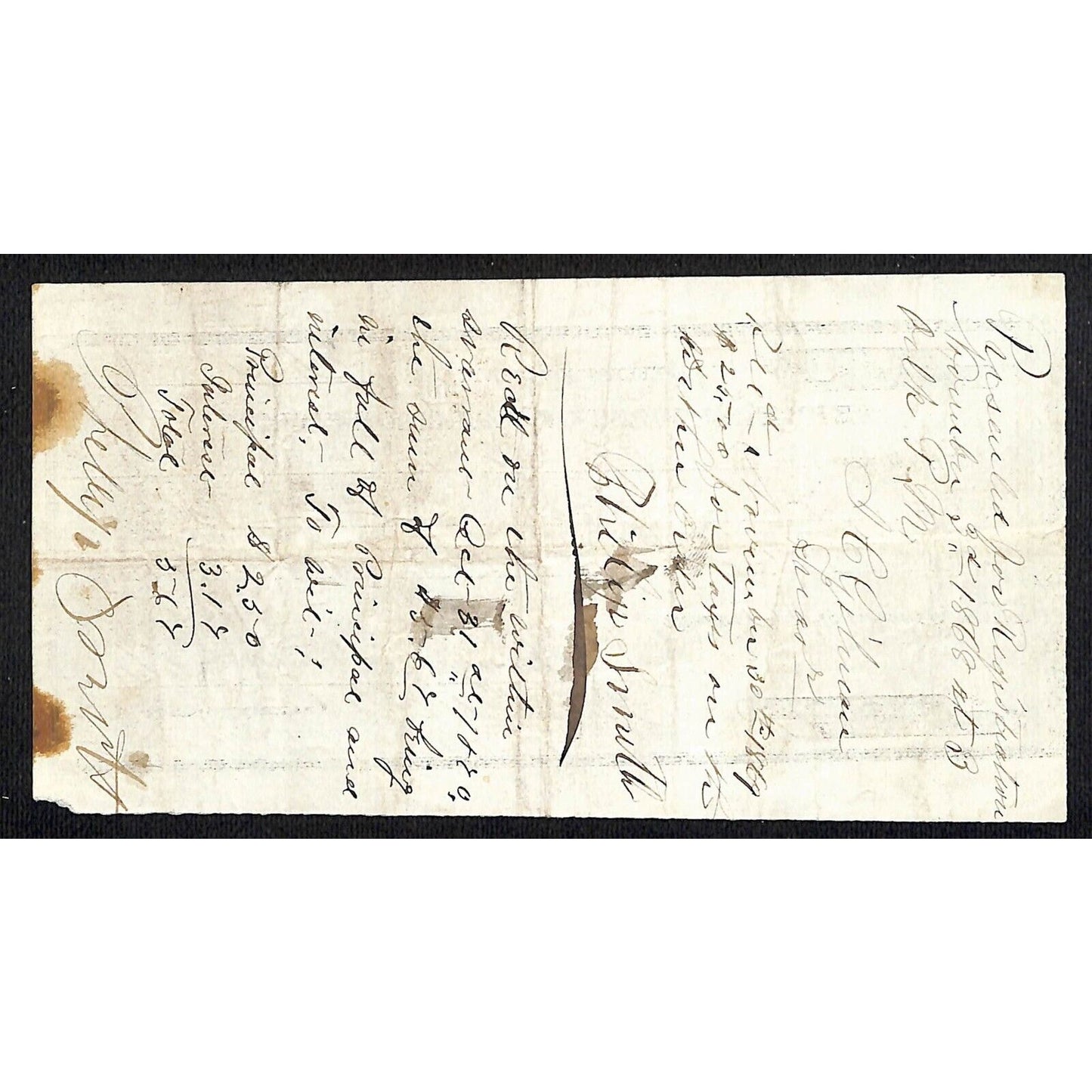 1868 Jefferson County (MT) Treasury Warrant / Draft for "Bridge Building"