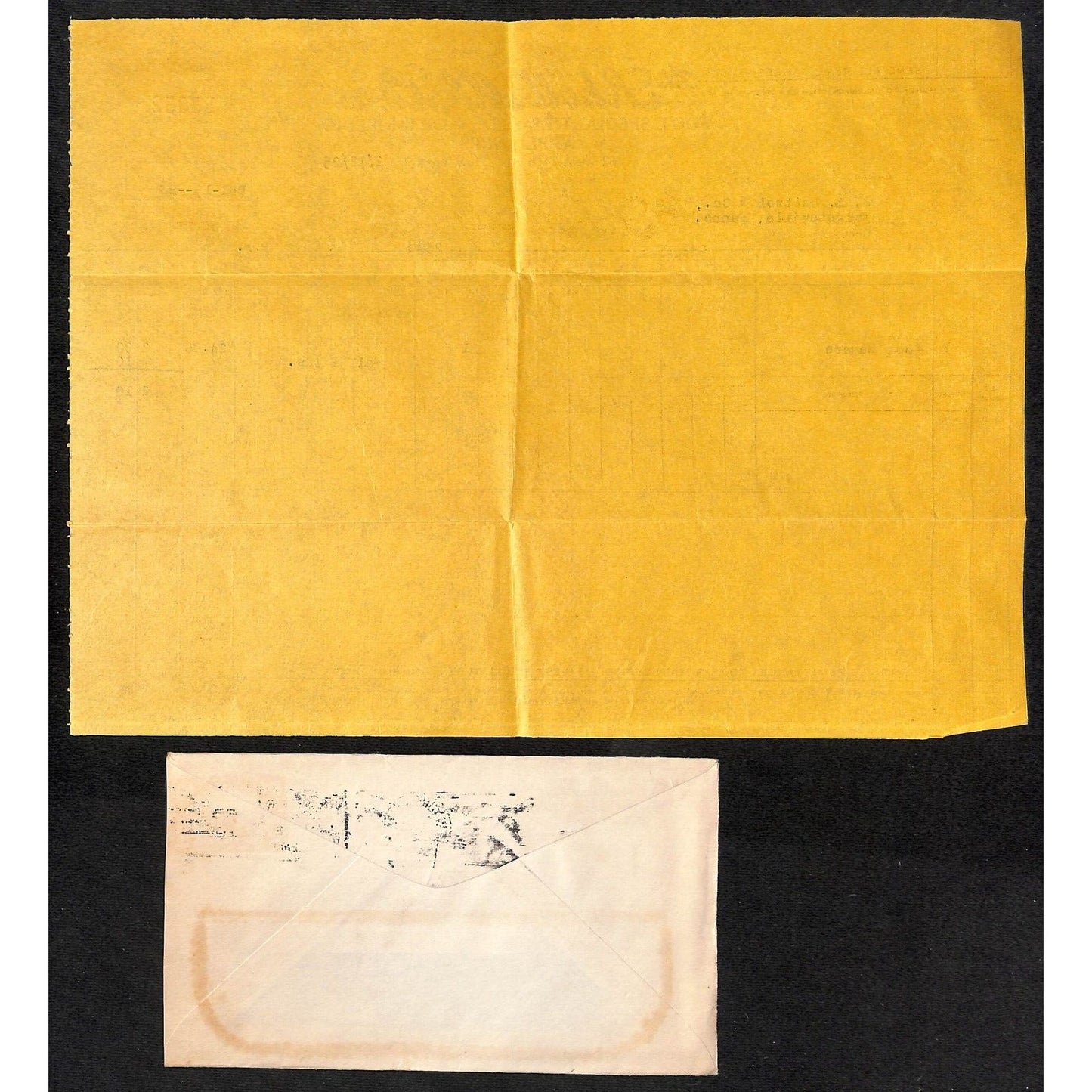 Scholl Mfg. Foot Specialties 14th St. NYC Weitzel 1925 Billhead + Cover