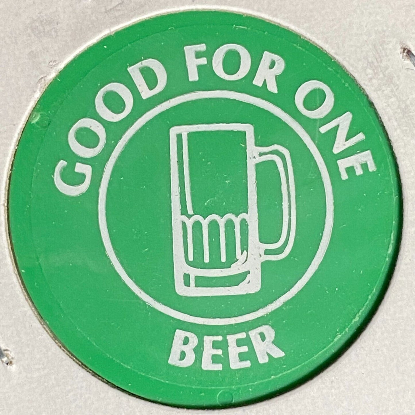 Bradys Bend, PA Order of Sons of Italy 1484 Plastic Drink Token G/F One Beer