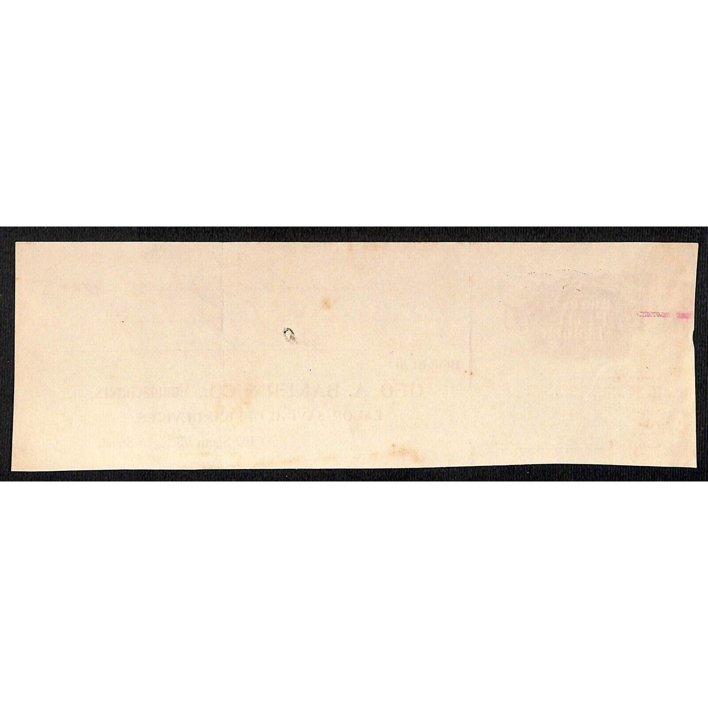 Geo. A. Baker & Co. South Bend, IN Hutchinson Decorah IA* Cut 1900 Billhead